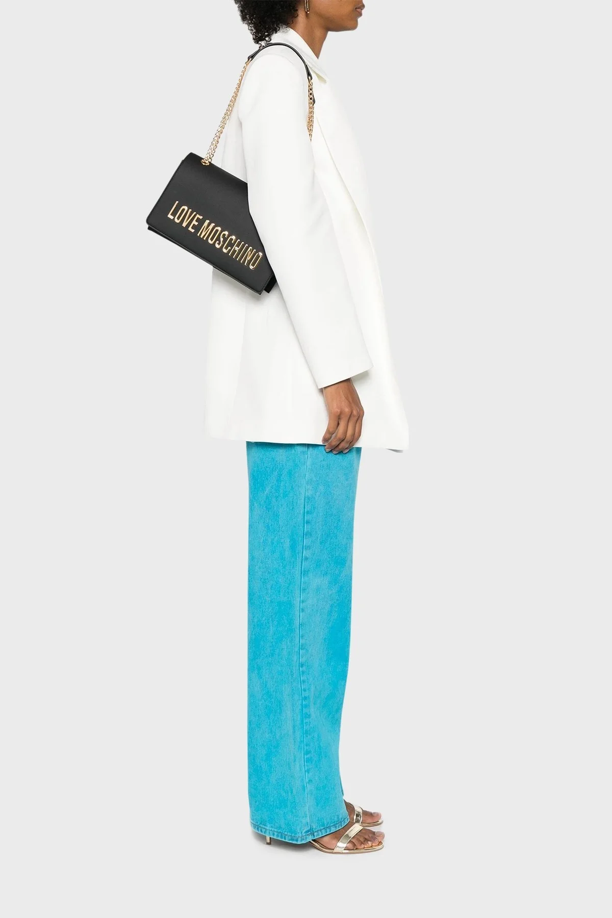 Love Moschino Zincir Askılı Bayan Çanta JC4192PP1LKD0000 SİYAH - 2