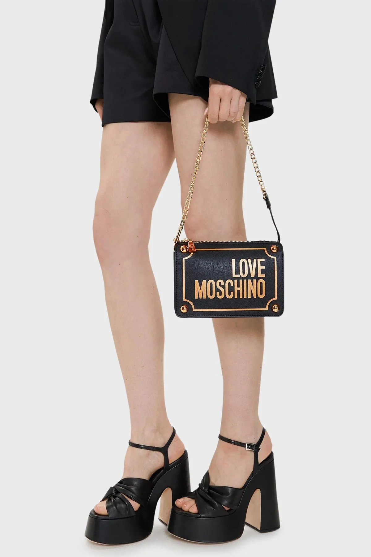 Love Moschino Zincir Askılı Bayan Çanta JC4353PP0IK1100A SİYAH - 2
