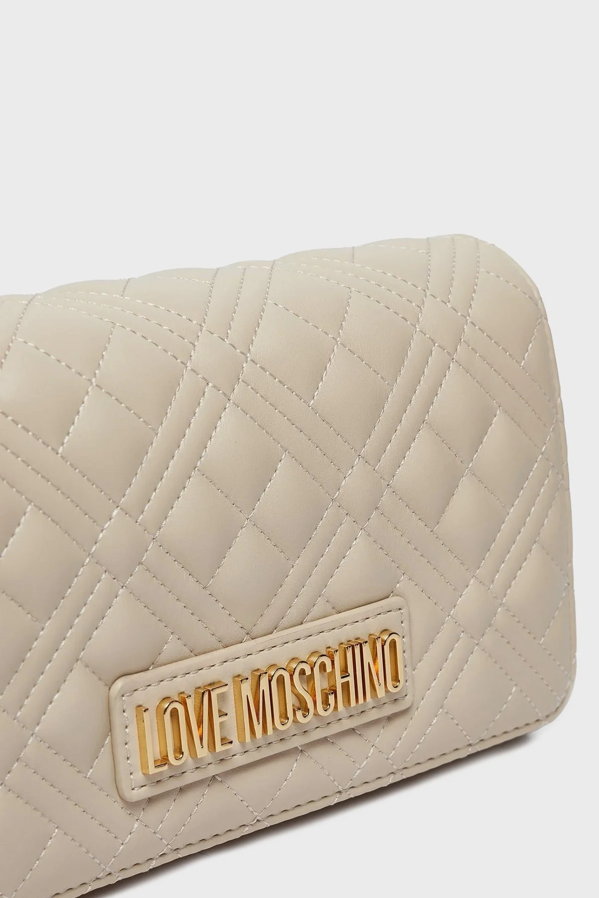 Love Moschino Zincir Askılı Kapitone Bayan Çanta JC4079PP1LLA0110 BEJ - 3