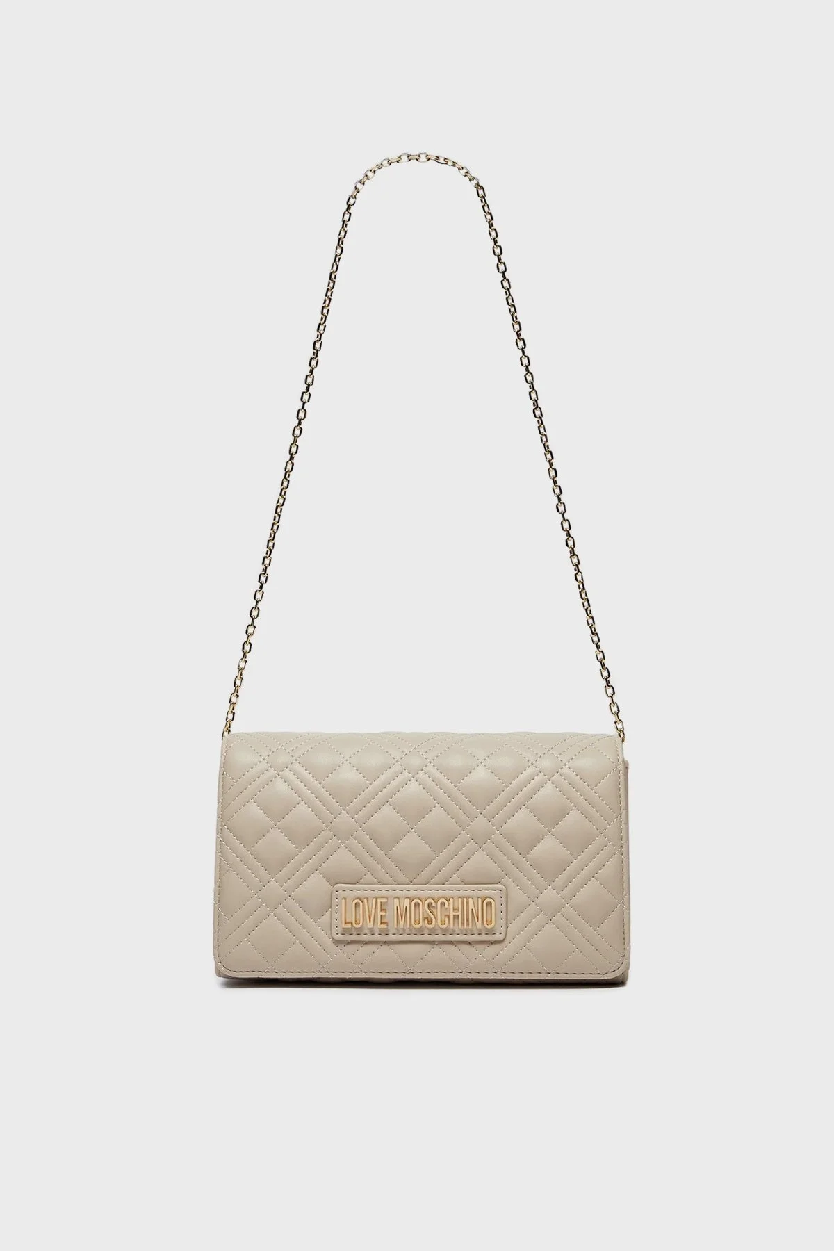 Love Moschino Zincir Askılı Kapitone Bayan Çanta JC4079PP1LLA0110 BEJ - 4