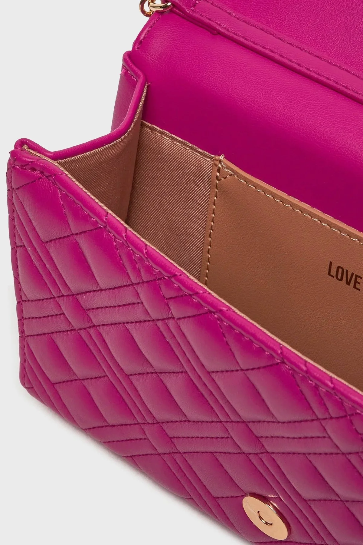 Love Moschino Zincir Askılı Kapitone Bayan Çanta JC4079PP1LLA0626 FUŞYA - 11