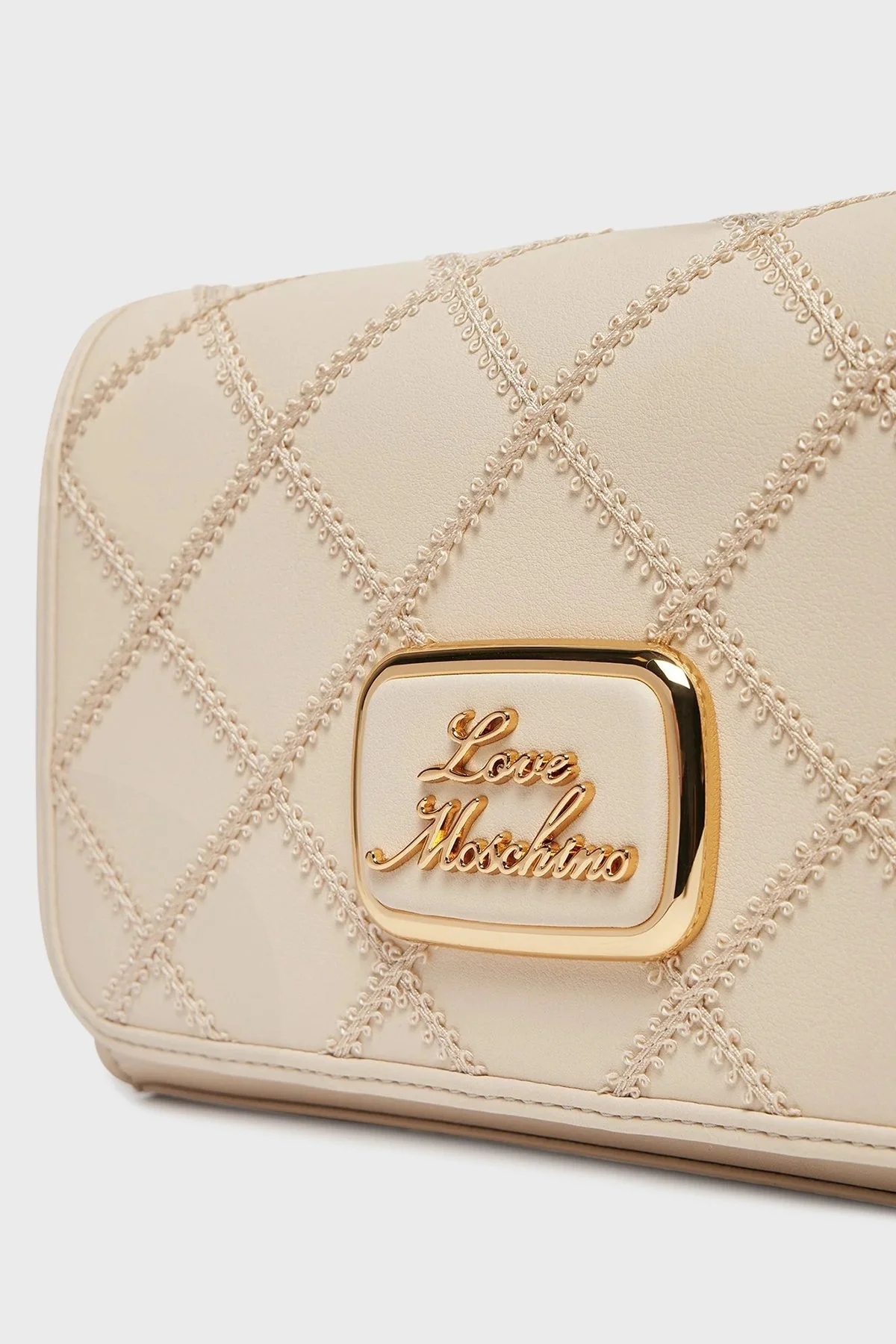 Love Moschino Zincir Askılı Kapitone Bayan Çanta JC4306PP0LKK111A BEJ - 3