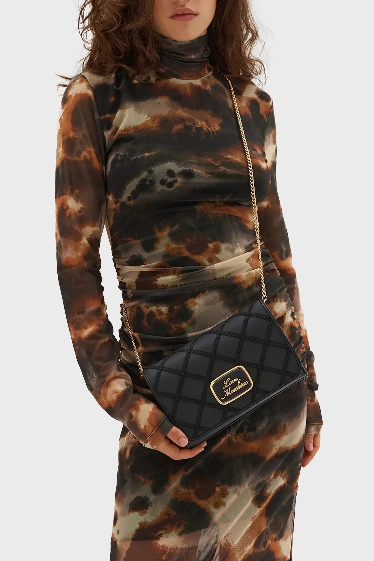 Love Moschino Zincir Askılı Kapitone Bayan Çanta JC4311PP0LKK100A SİYAH - 7