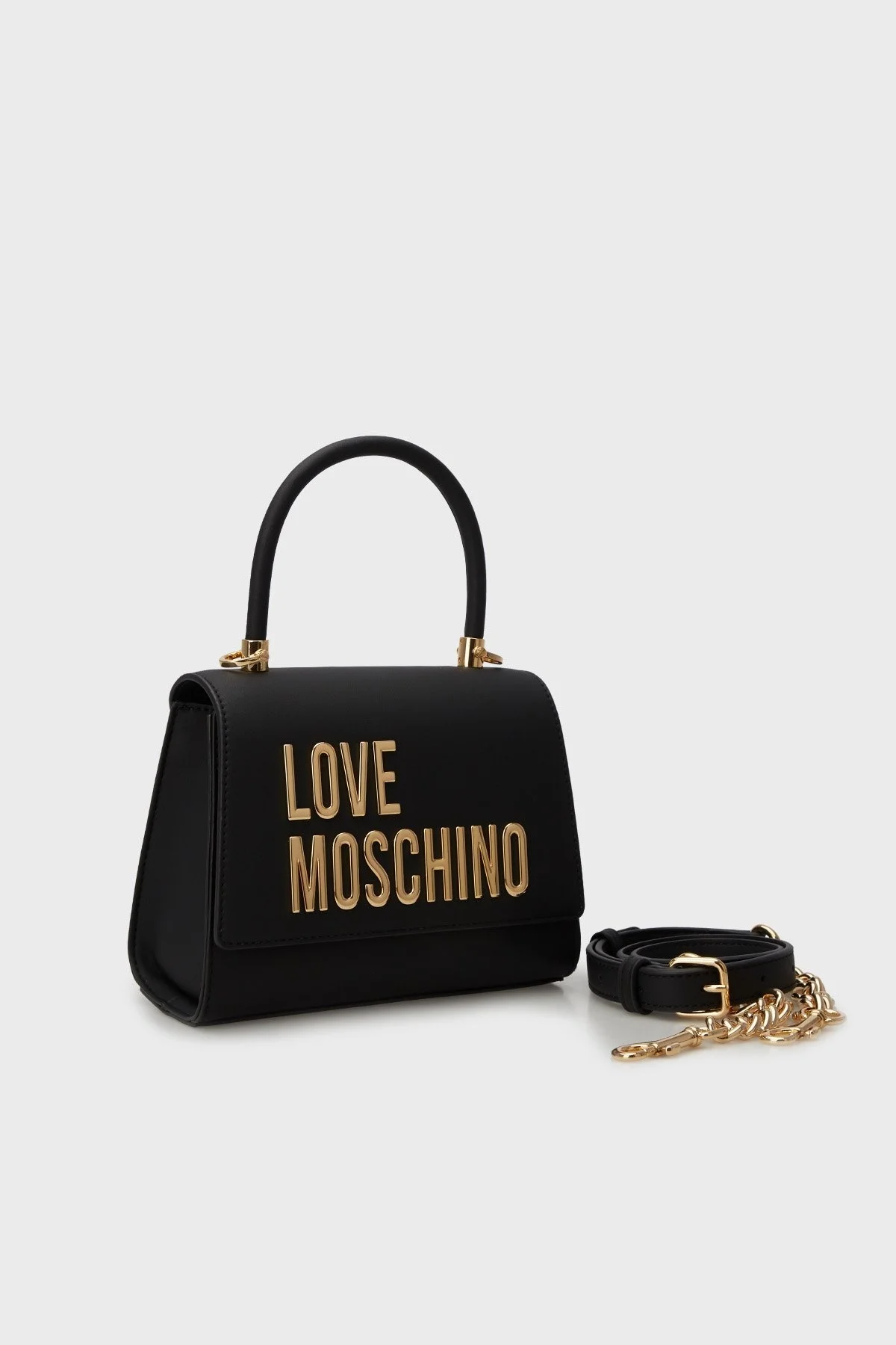 Love Moschino Zincirli Çıkarılabilir Askılı Bayan Çanta JC4024PP1LKD0000 SİYAH - 3