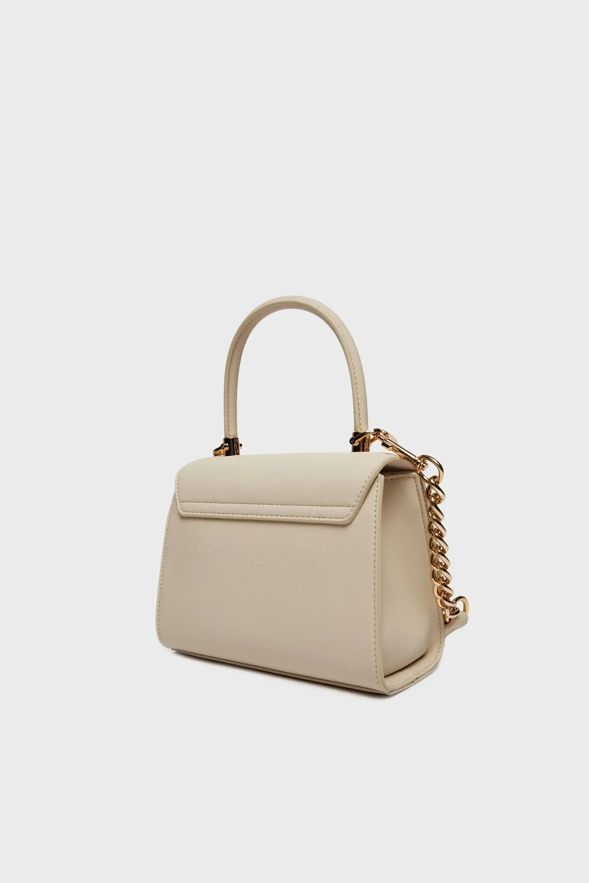 Love Moschino Zincirli Çıkarılabilir Askılı Bayan Çanta JC4024PP1LKD0110 BEJ - 3