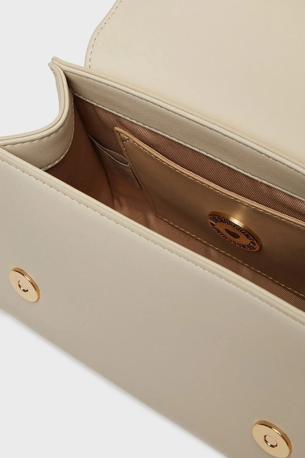 Love Moschino Zincirli Çıkarılabilir Askılı Bayan Çanta JC4024PP1LKD0110 BEJ - 5