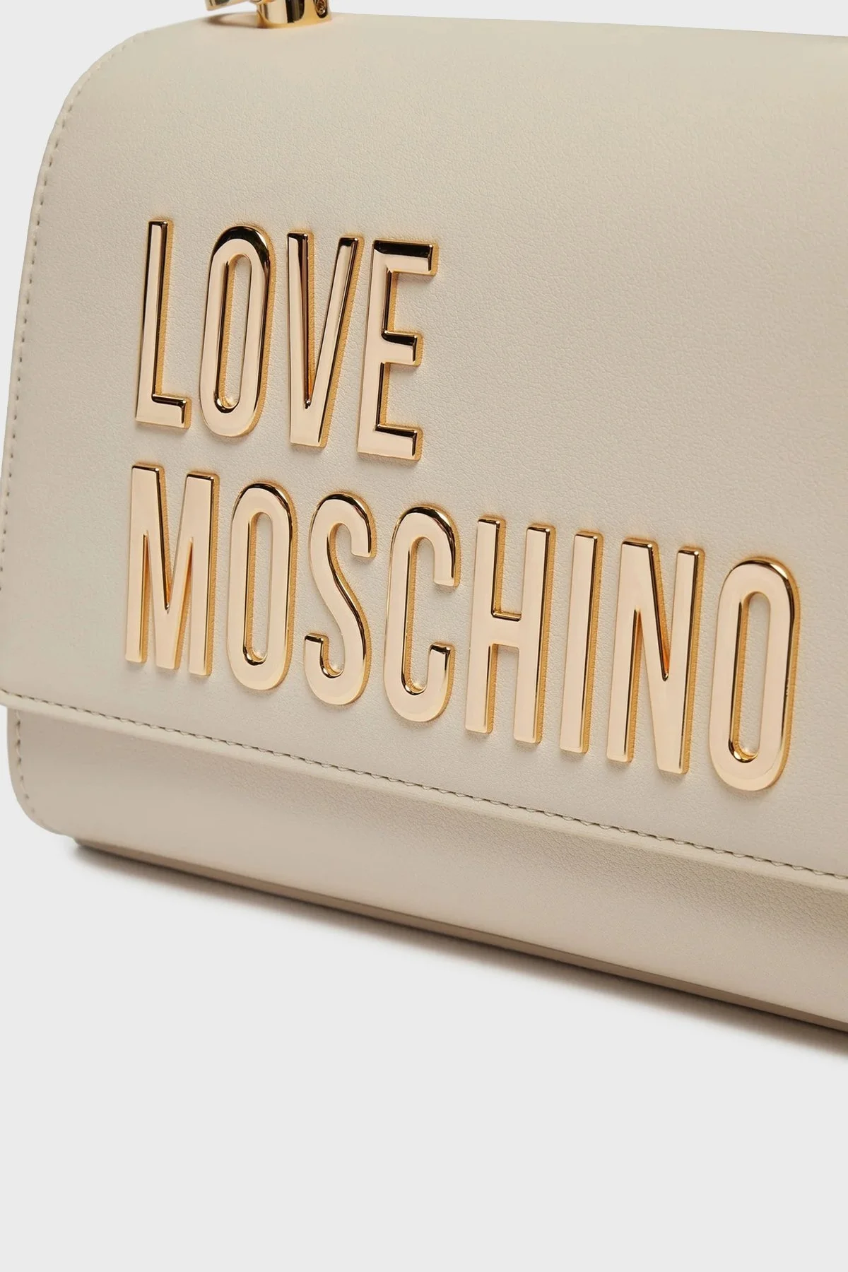 Love Moschino Zincirli Çıkarılabilir Askılı Bayan Çanta JC4024PP1LKD0110 BEJ - 12