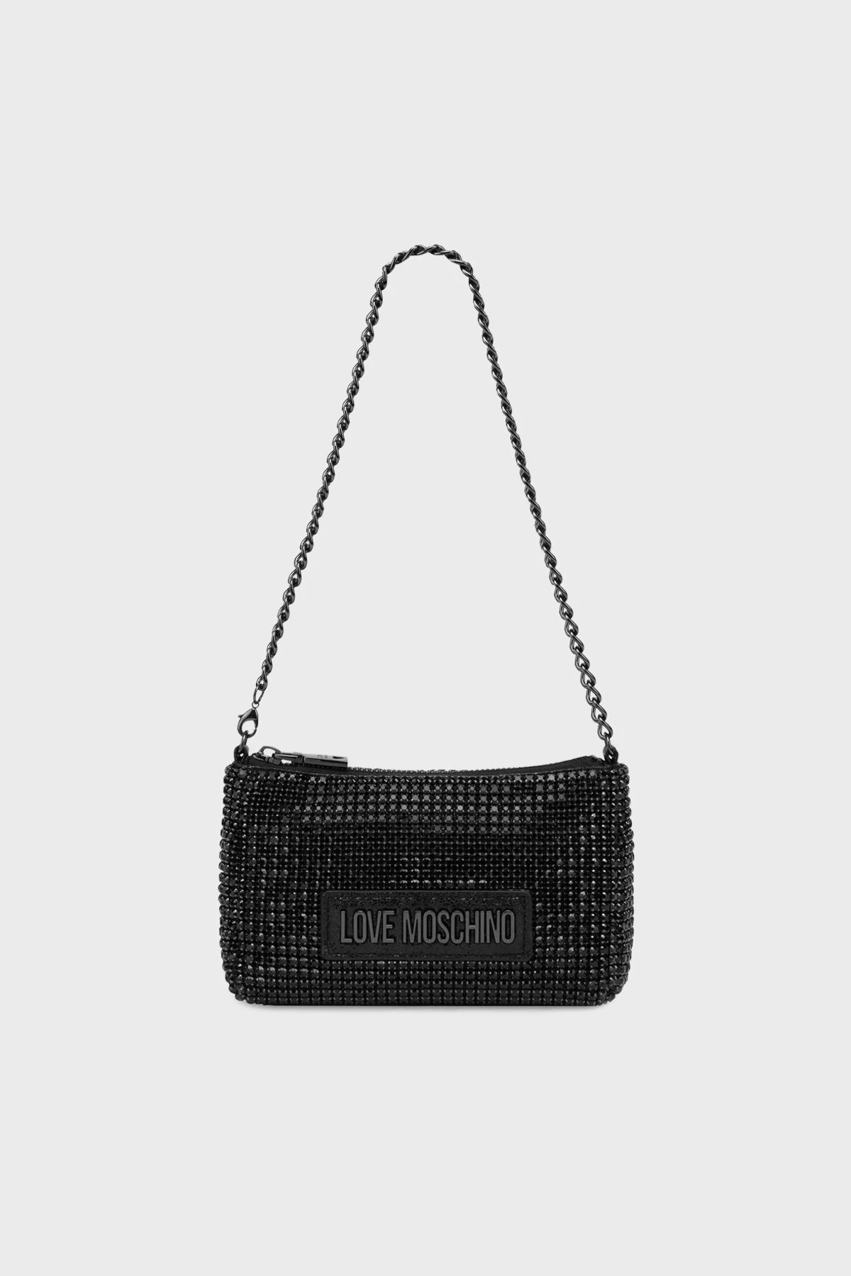 Love Moschino Zincirli Çıkarılabilir Askılı Bayan Çanta JC4046PP1LLP100A SİYAH - 1