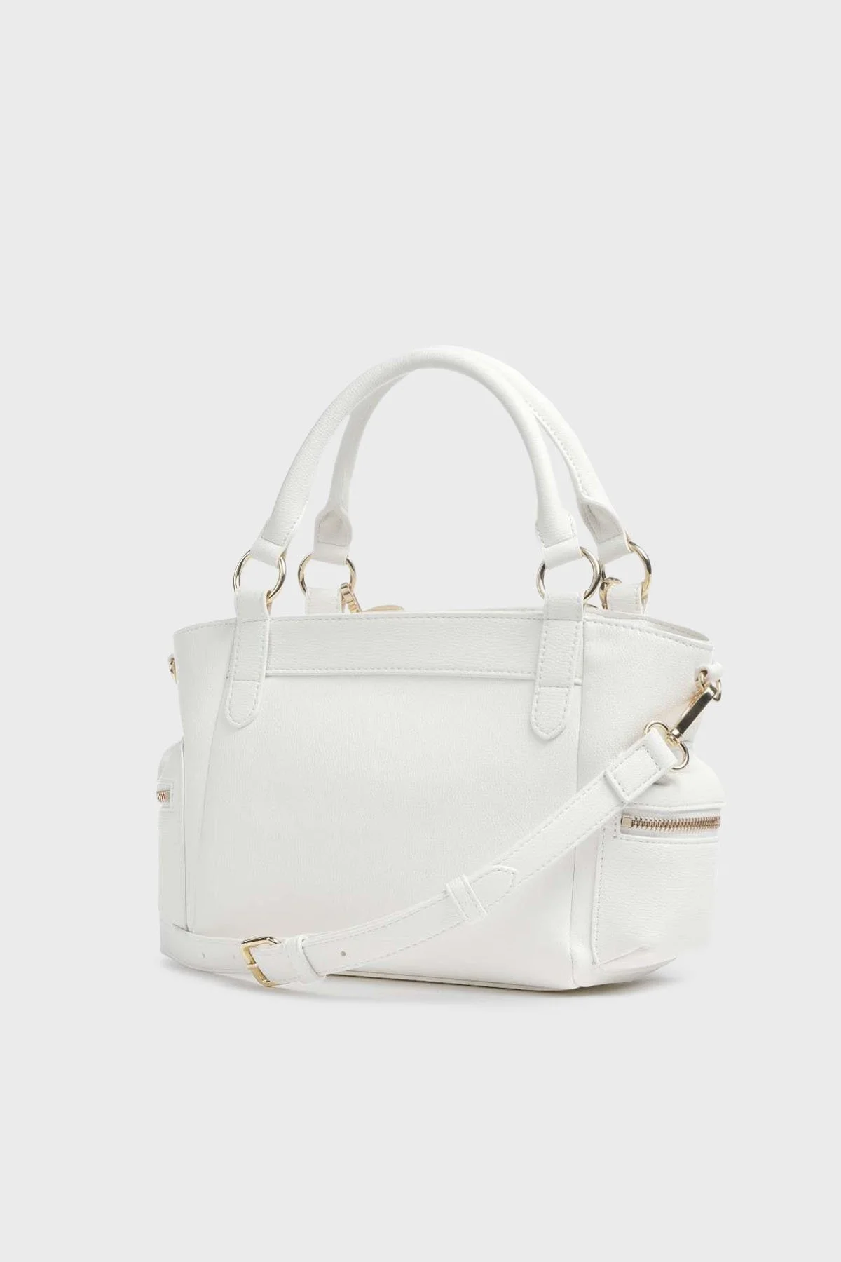 Love Moschino Zincirli Çıkarılabilir Uzatma Askılı Fermuarlı Bayan Çanta JC4288PP0GKT0100 BEYAZ - 2