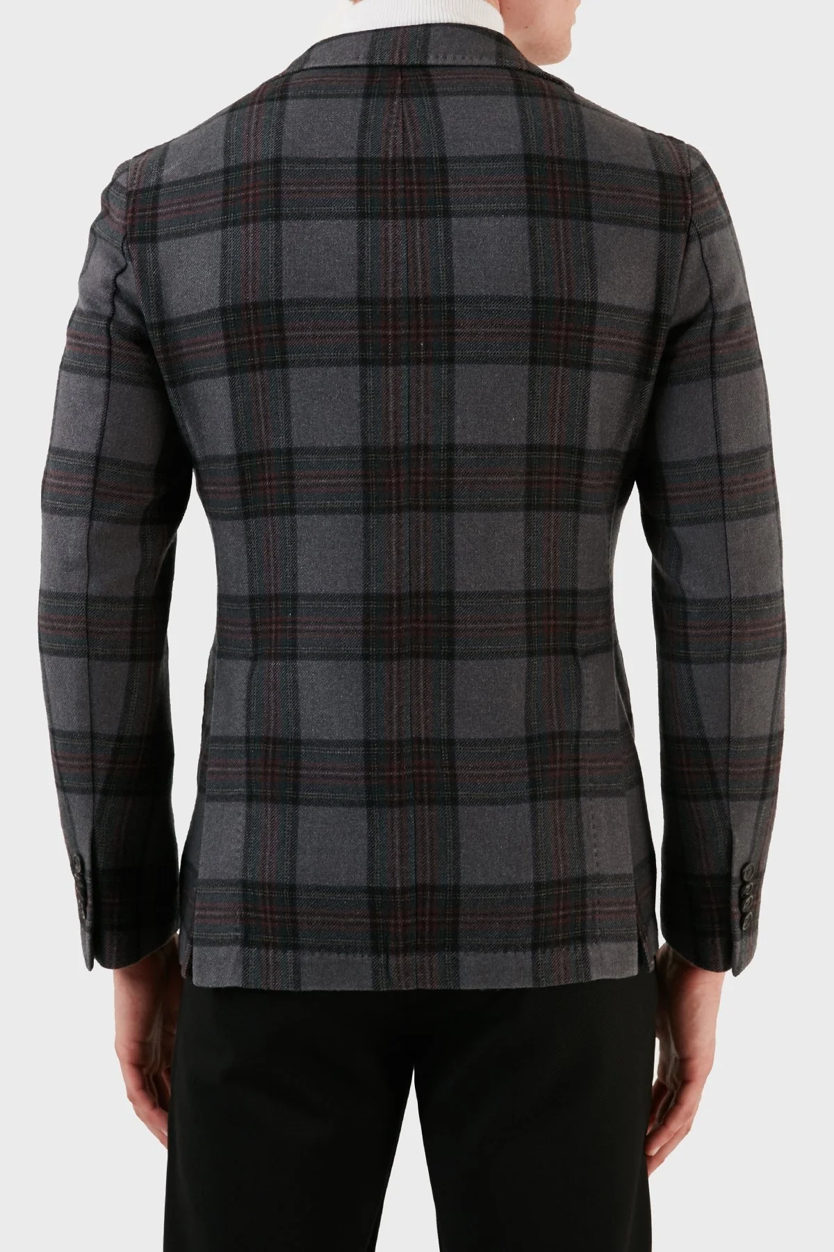 Manuel Ritz Ekoseli Blazer Erkek Ceket ZOX1910G807TW151634C98 GRİ - 7