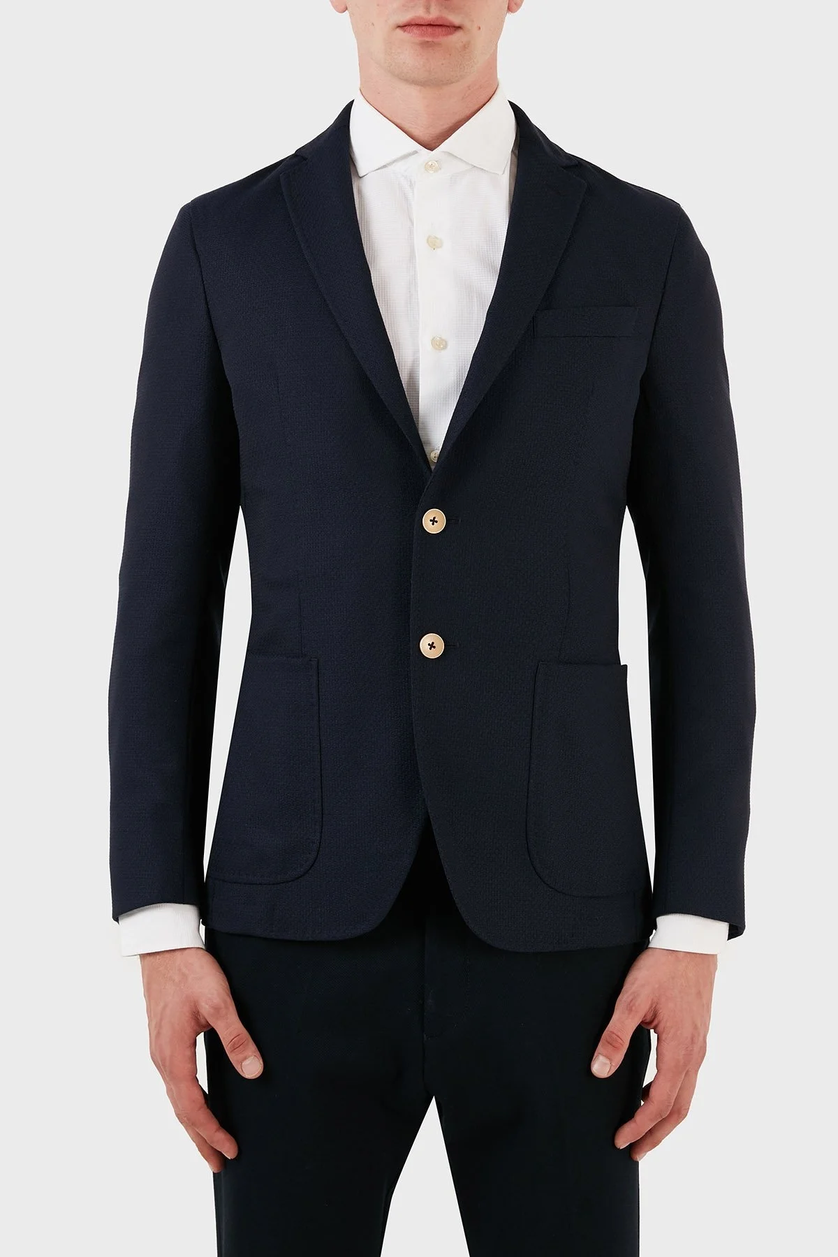 Manuel Ritz Yün ve Pamuk Karışımlı Blazer Erkek Ceket ZOX2111G517Y1161531C88 LACİVERT - 6