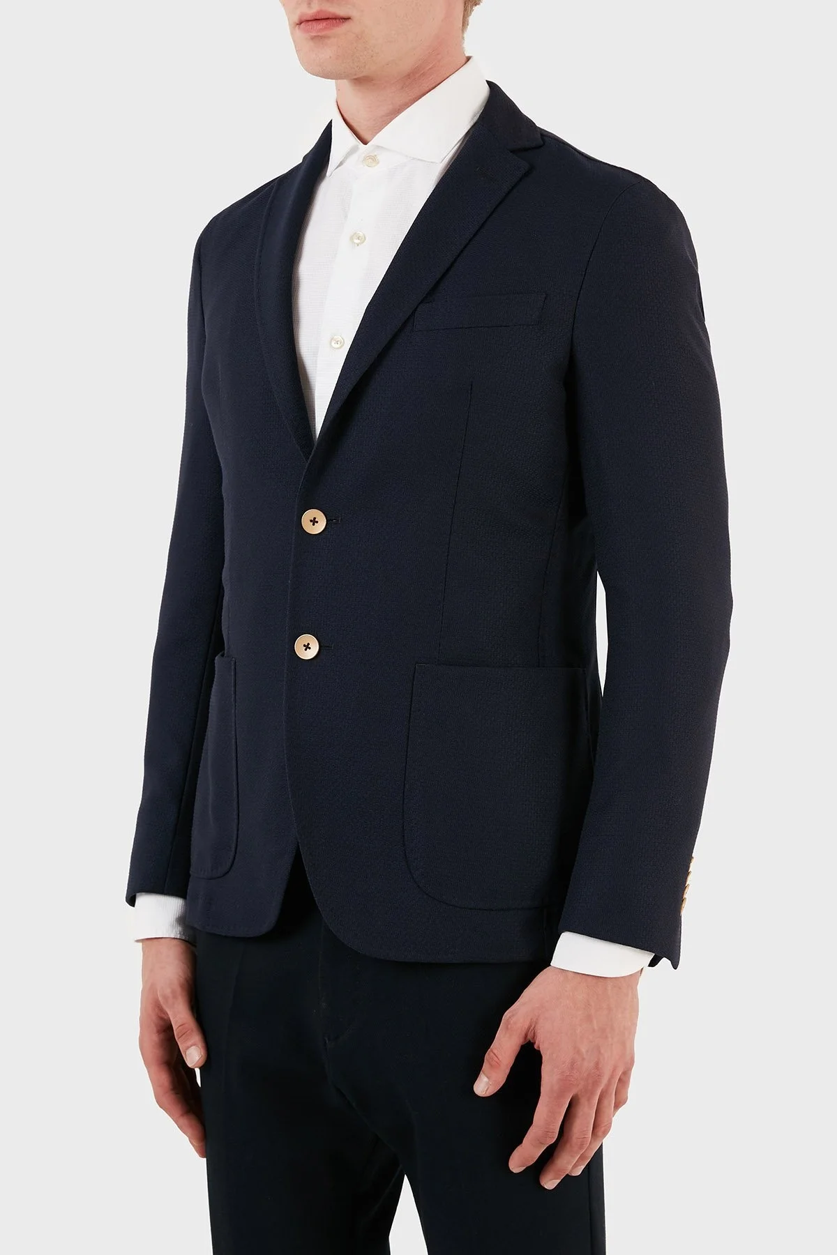 Manuel Ritz Yün ve Pamuk Karışımlı Blazer Erkek Ceket ZOX2111G517Y1161531C88 LACİVERT - 8