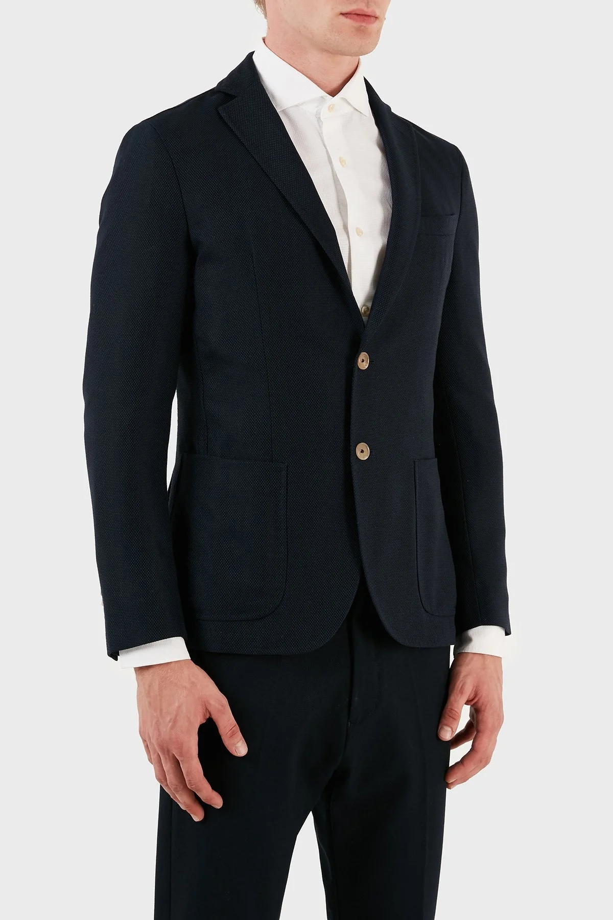 Manuel Ritz Yün ve Pamuklu Blazer Erkek Ceket ZOX2011G517161024C88 LACİVERT - 4