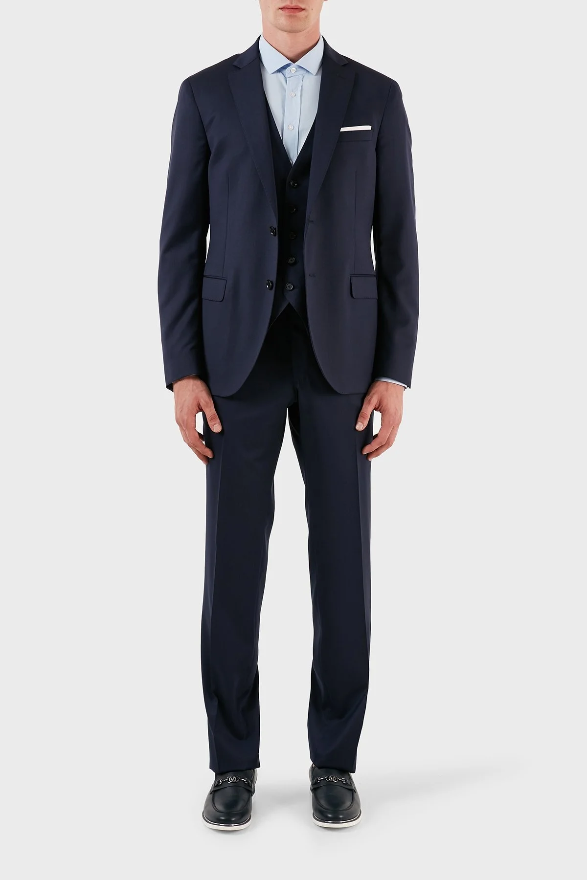 Manuel Ritz Yünlü Yelekli Erkek Takım ZOX2111AW727161517C88 LACİVERT - 1