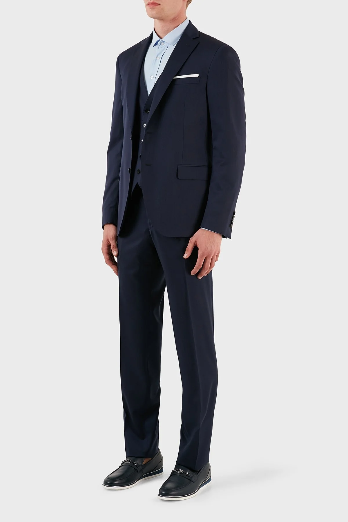 Manuel Ritz Yünlü Yelekli Erkek Takım ZOX2111AW727161517C88 LACİVERT - 3