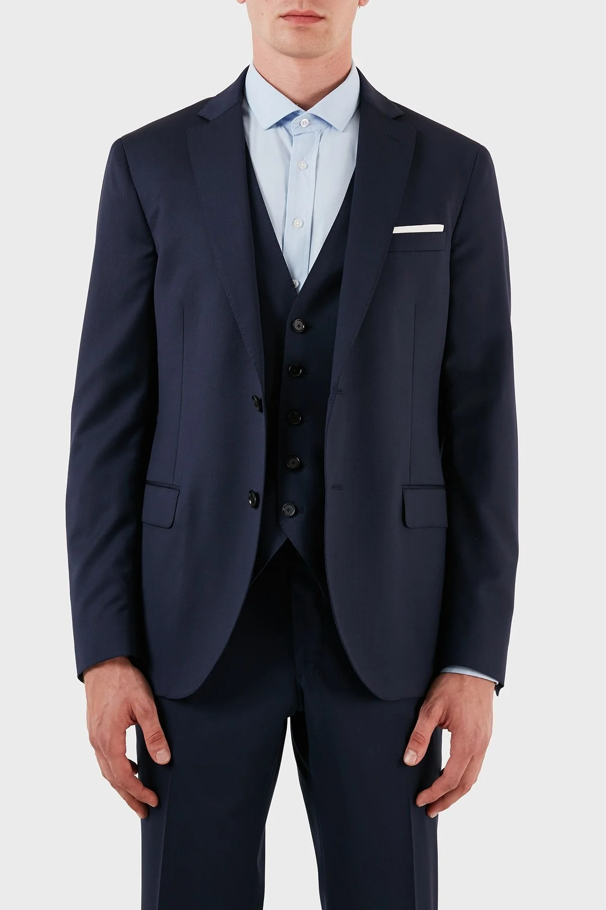 Manuel Ritz Yünlü Yelekli Erkek Takım ZOX2111AW727161517C88 LACİVERT - 4