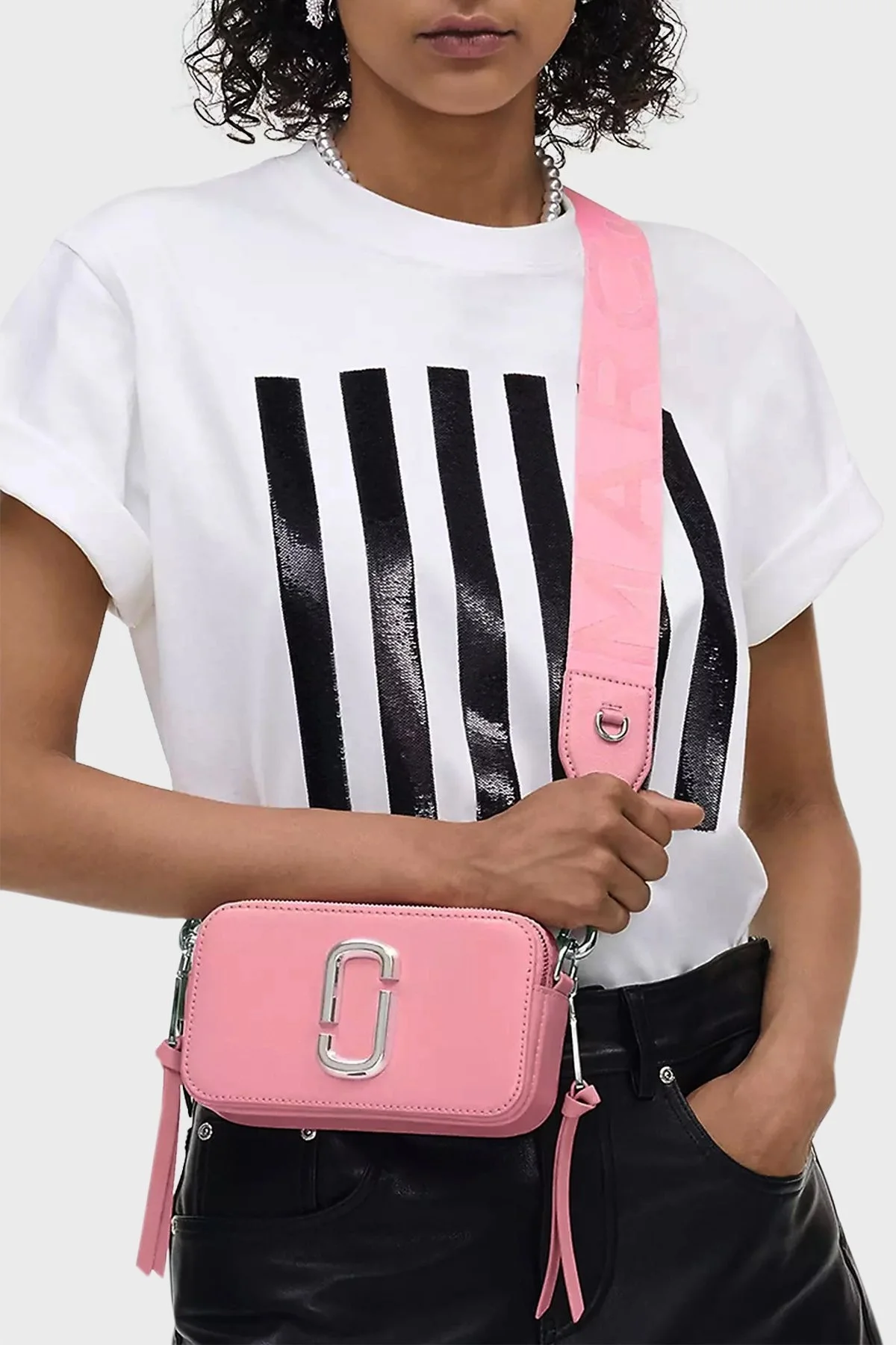Marc Jacobs Ayarlanabilir Omuz Askılı Hakiki Deri Bayan Çanta 2S4HCR073H02 666 PEMBE - 9
