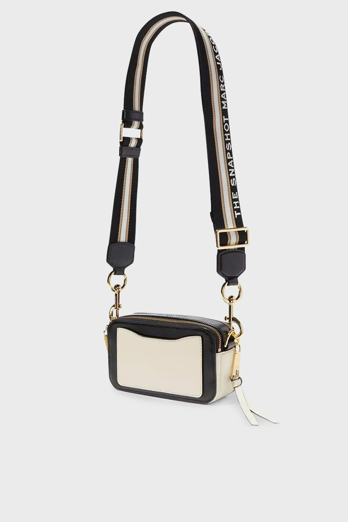 Marc Jacobs The Snapshot Ayarlanabilir Askılı Hakiki Deri Bayan Çanta M0012007 136 EKRU-SİYAH - 3