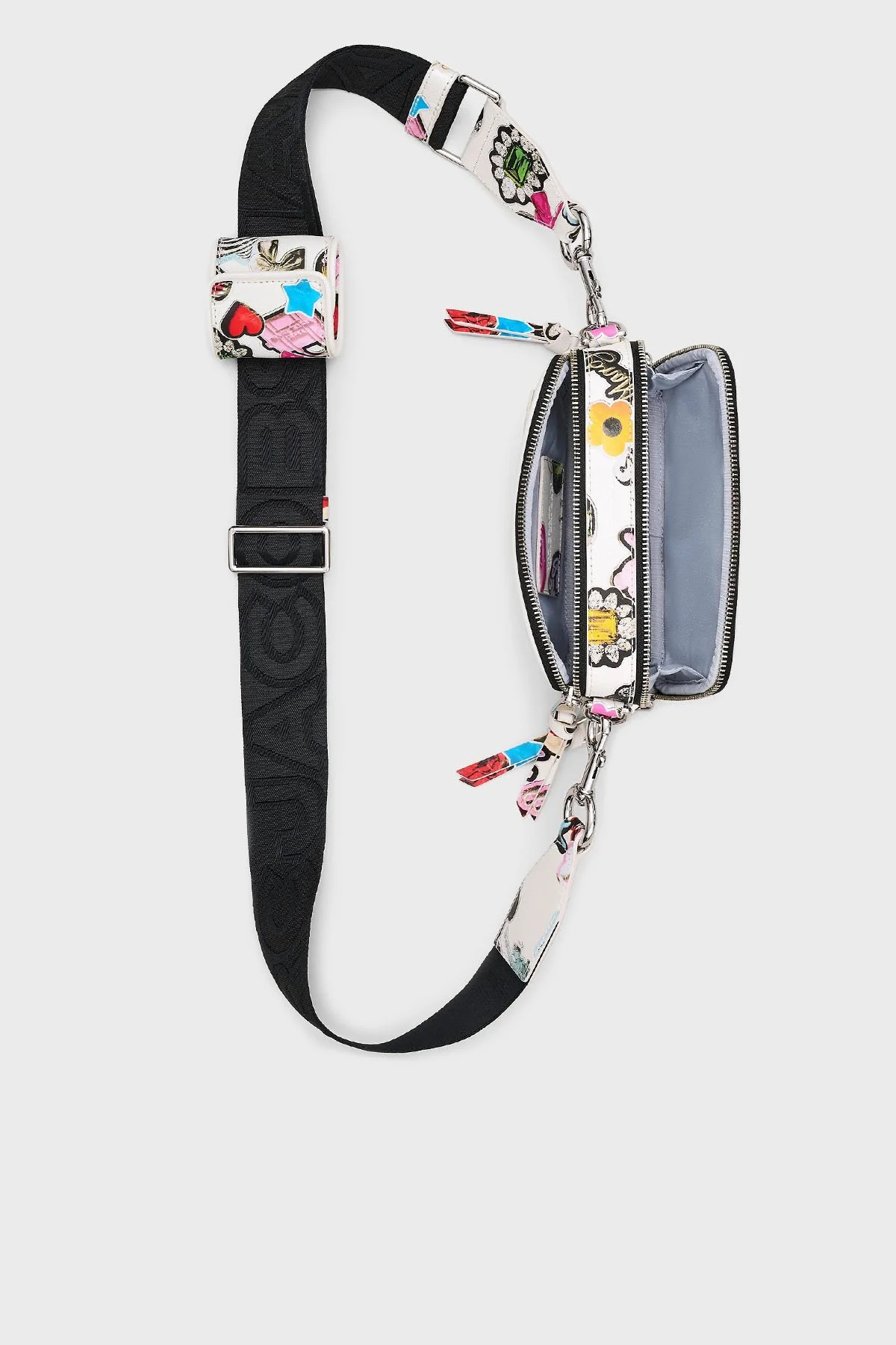 Marc Jacobs Baskılı Hakiki Deri Çıkarılabilir Askılı Kadın Çanta 2S5HCR010H02 101 BEYAZ - 4