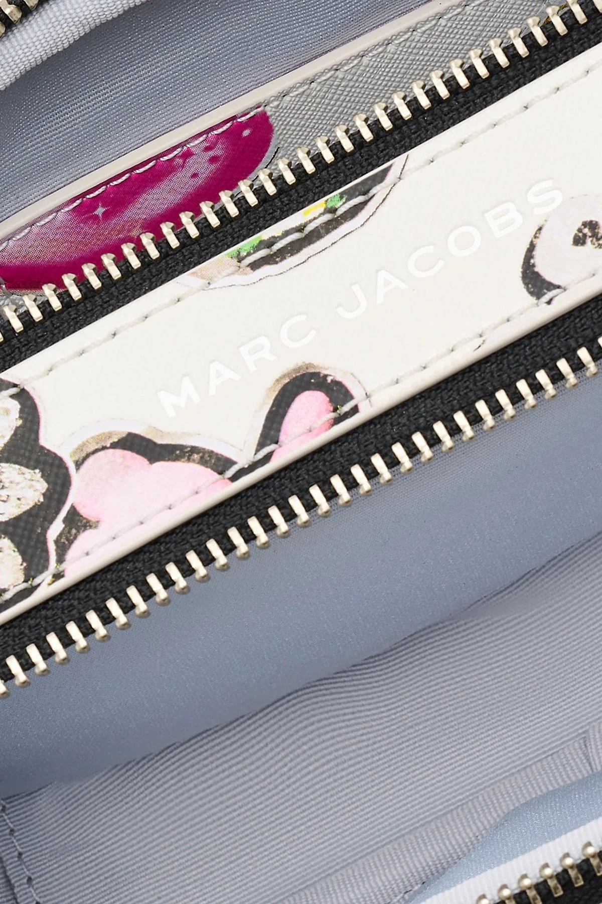 Marc Jacobs Baskılı Hakiki Deri Çıkarılabilir Askılı Kadın Çanta 2S5HCR010H02 101 BEYAZ - 6