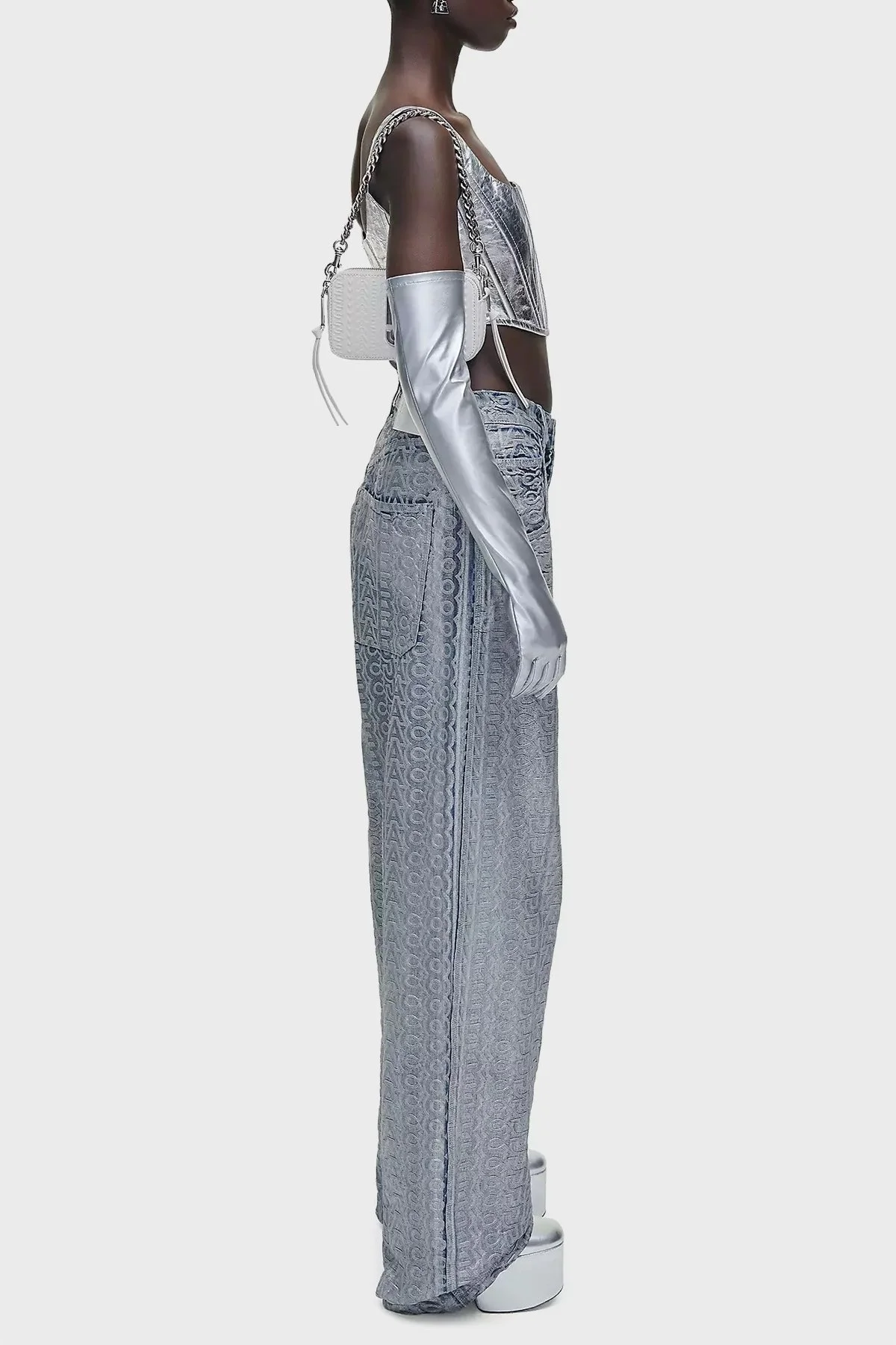 Marc Jacobs Çıkarılabilir Askılı Deri Bayan Çanta 2R3HCR004H02 100 BEYAZ - 3