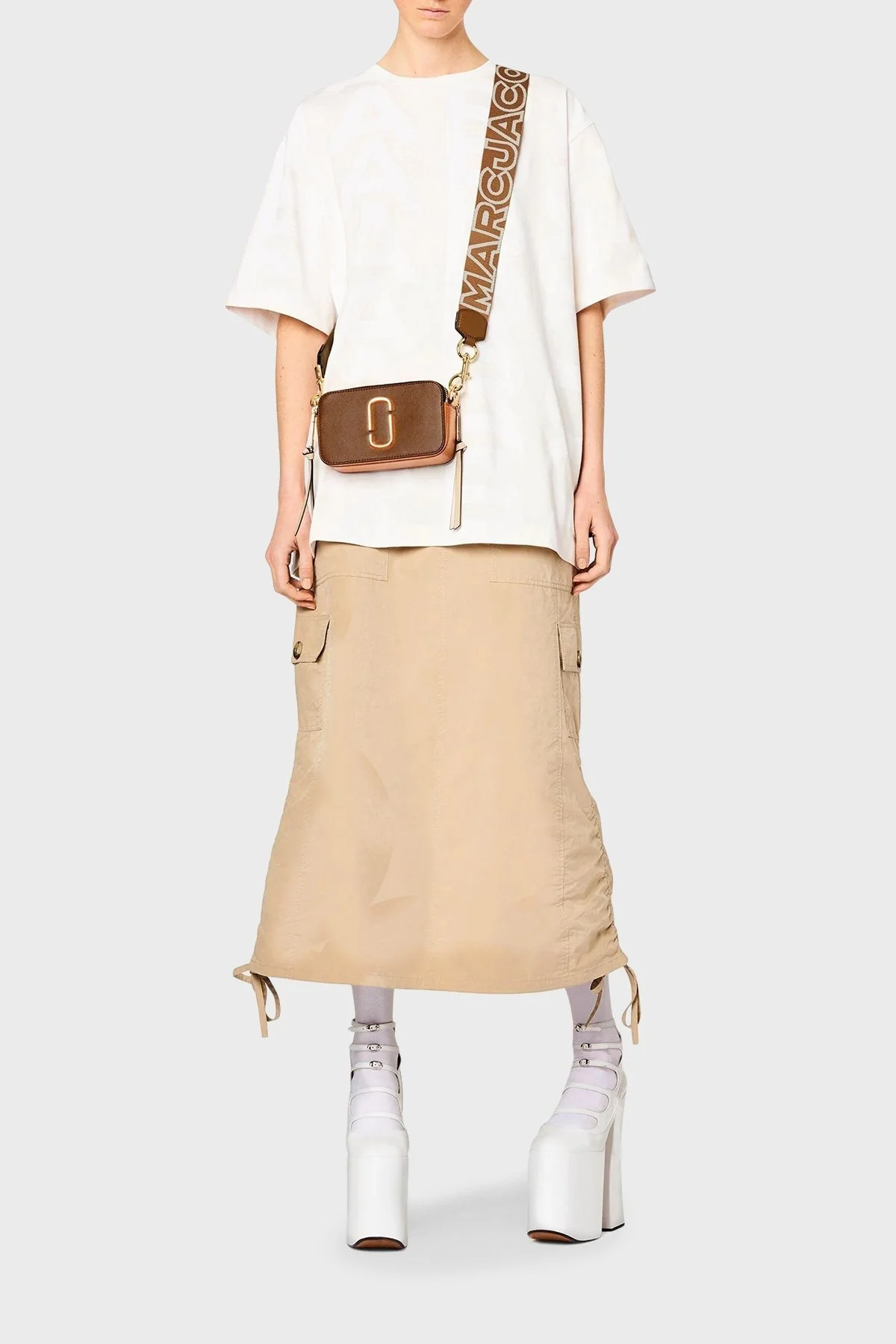 Marc Jacobs Çıkarılabilir Askılı Deri Bayan Çanta 2S3HCR500H03 213 TABA - 2