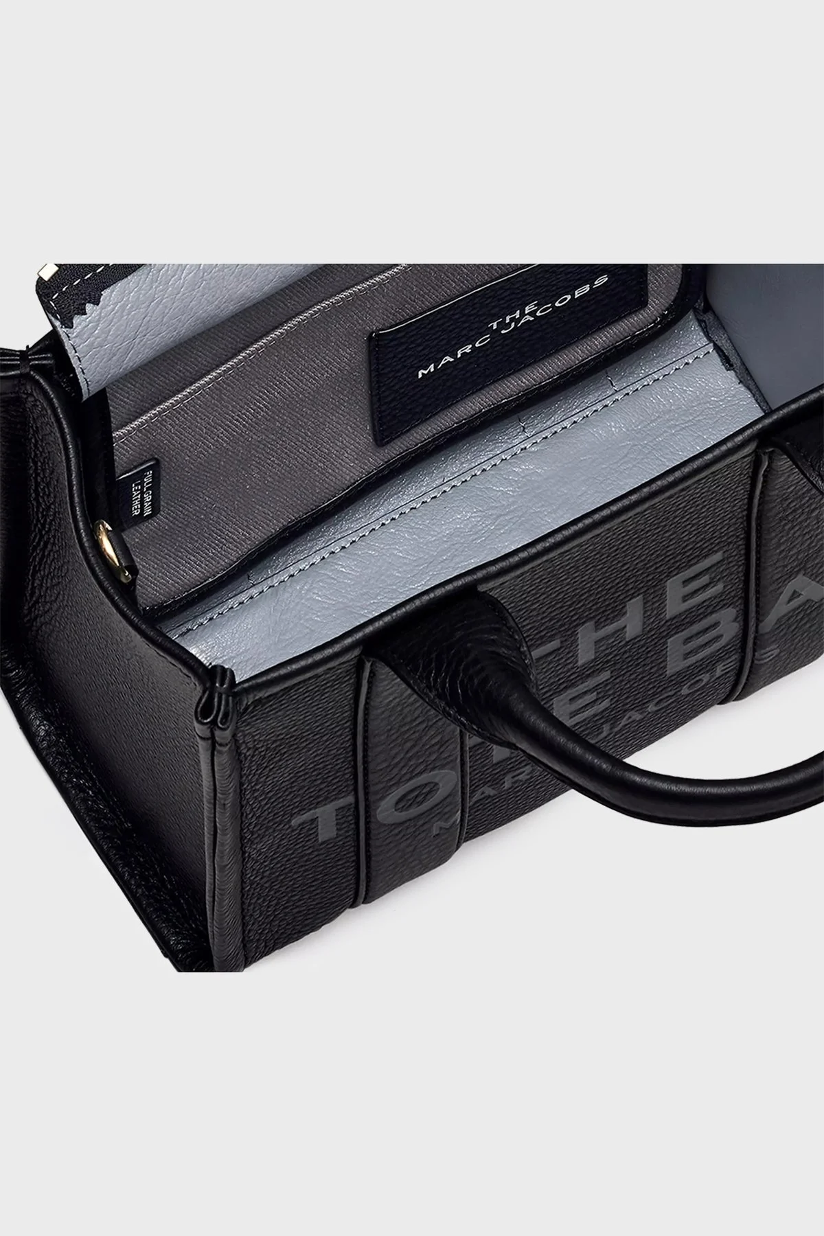 Marc Jacobs The Small Tote Çıkarılabilir Askılı Deri Bayan Çanta H009L01SP21 001 SİYAH - 6