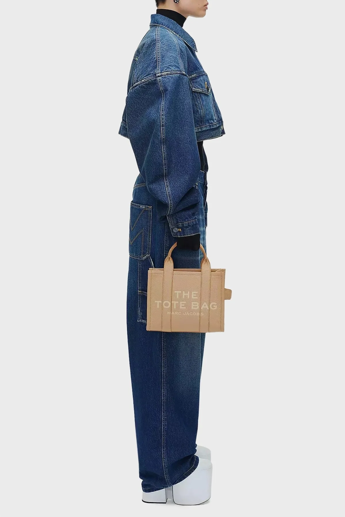 Marc Jacobs The Small Tote Çıkarılabilir Askılı Deri Bayan Çanta H009L01SP21 230 CAMEL - 11