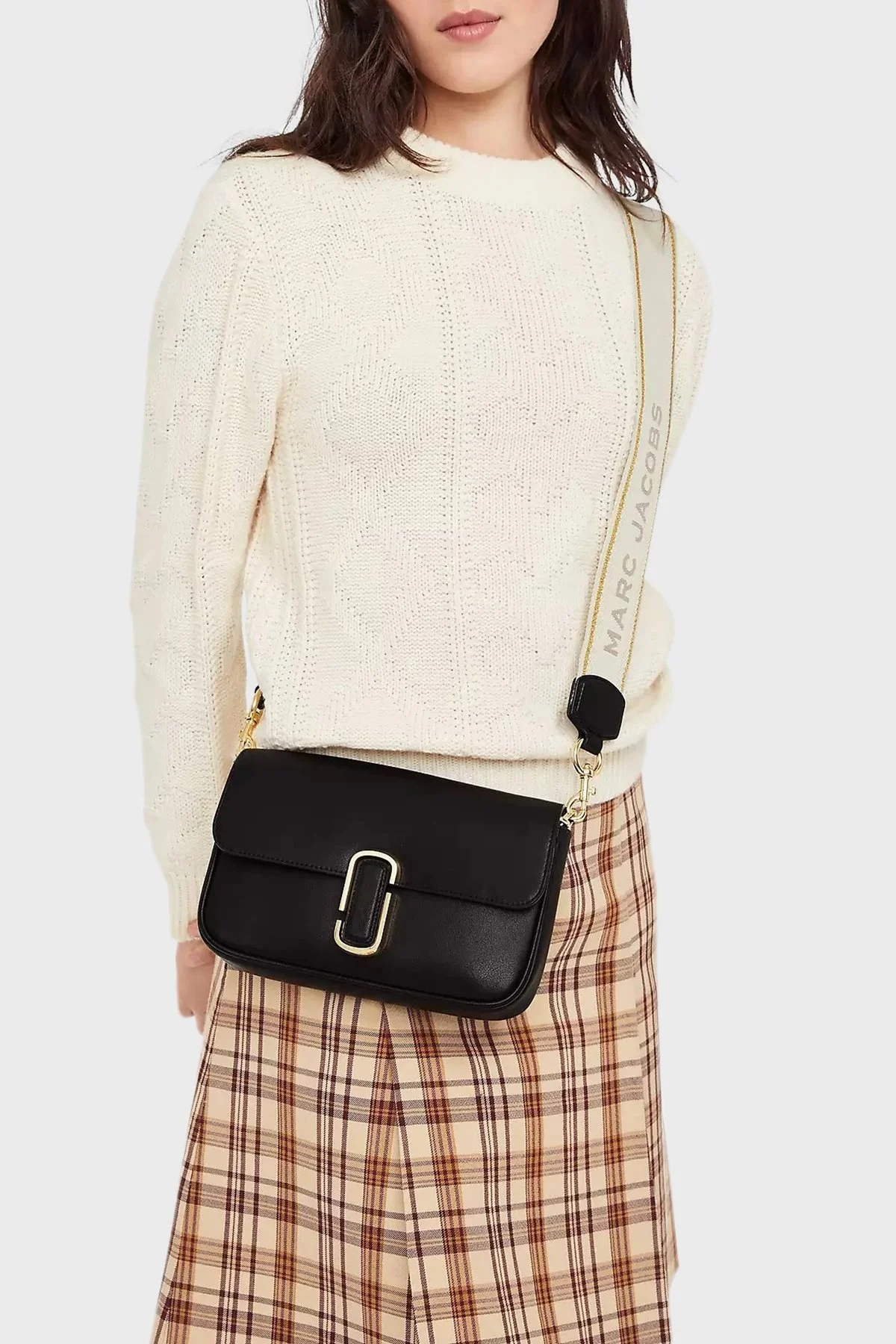 Marc Jacobs Çıkarılabilir Askılı Deri Bayan Çanta H956L01PF22 001 SİYAH - 2