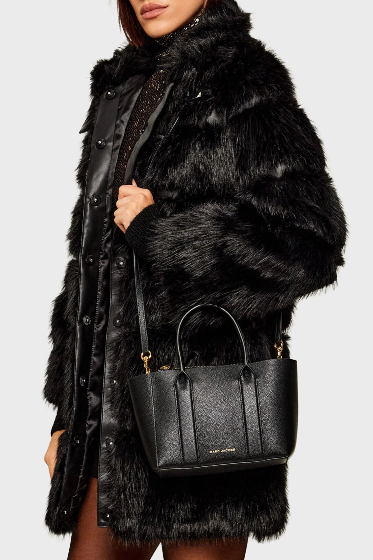 Marc Jacobs Çıkarılabilir Askılı Small Tote Kadın Çanta 2F6HTT008H01 001 Siyah - 2