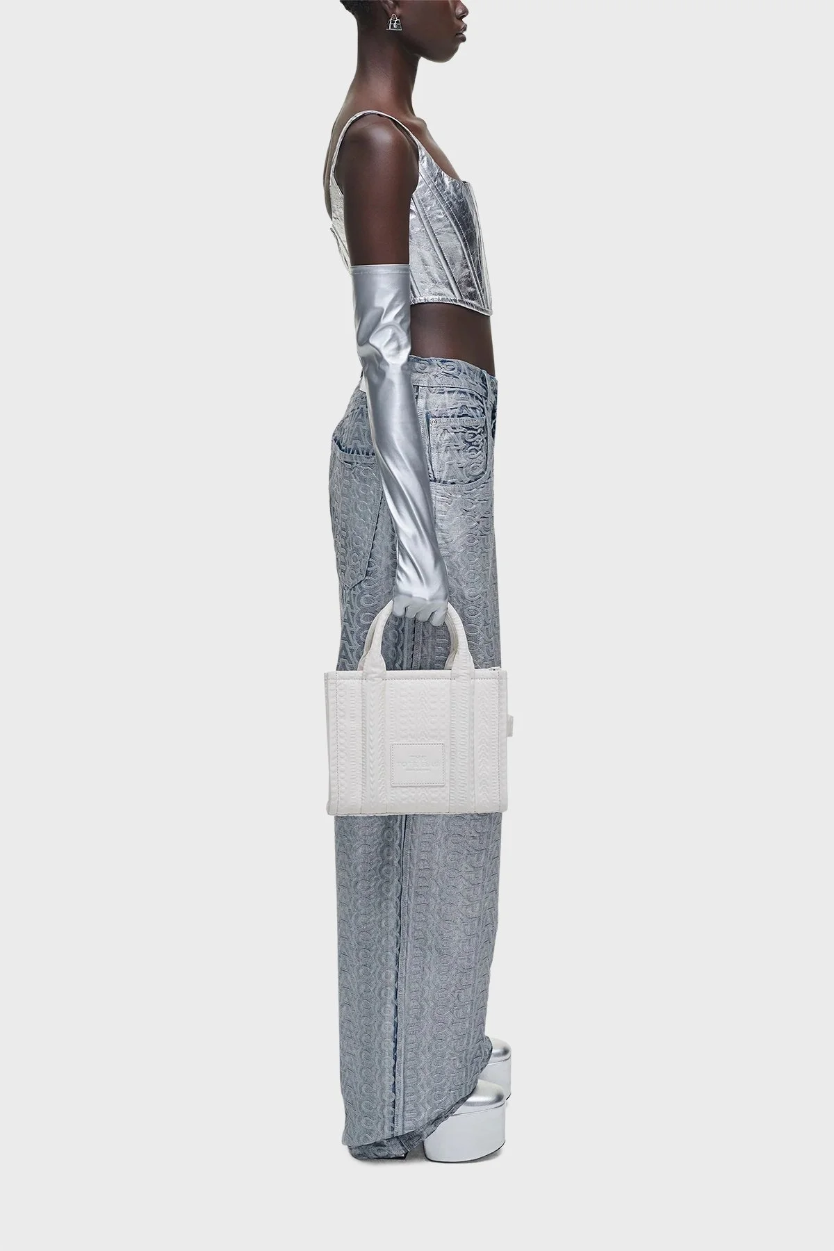Marc Jacobs Çıkarılabilir Omuz Askılı Deri Bayan Çanta 2R3HTT096H02 100 BEYAZ - 2