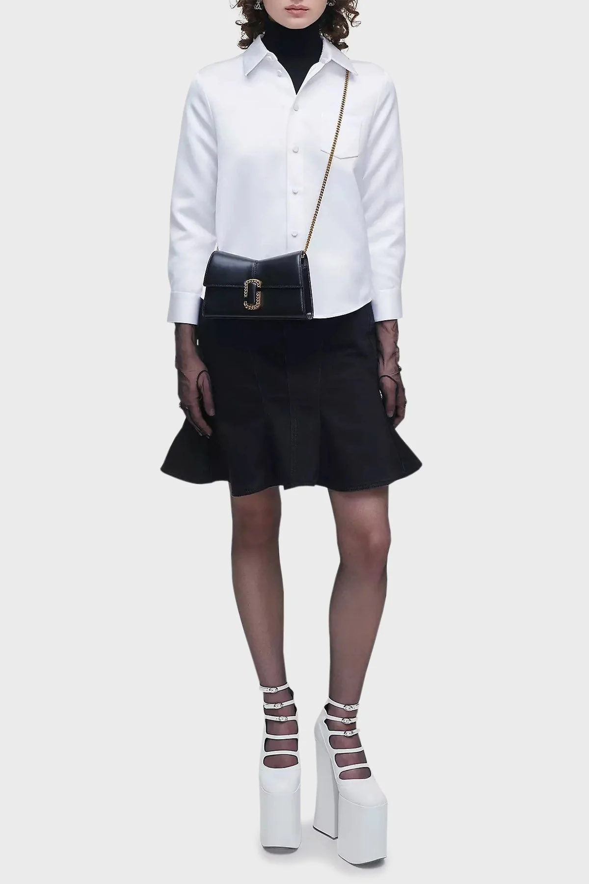 Marc Jacobs Çıkarılabilir Zincir Askılı Deri Bayan Çanta 2R3SMN042S10 001 SİYAH - 2