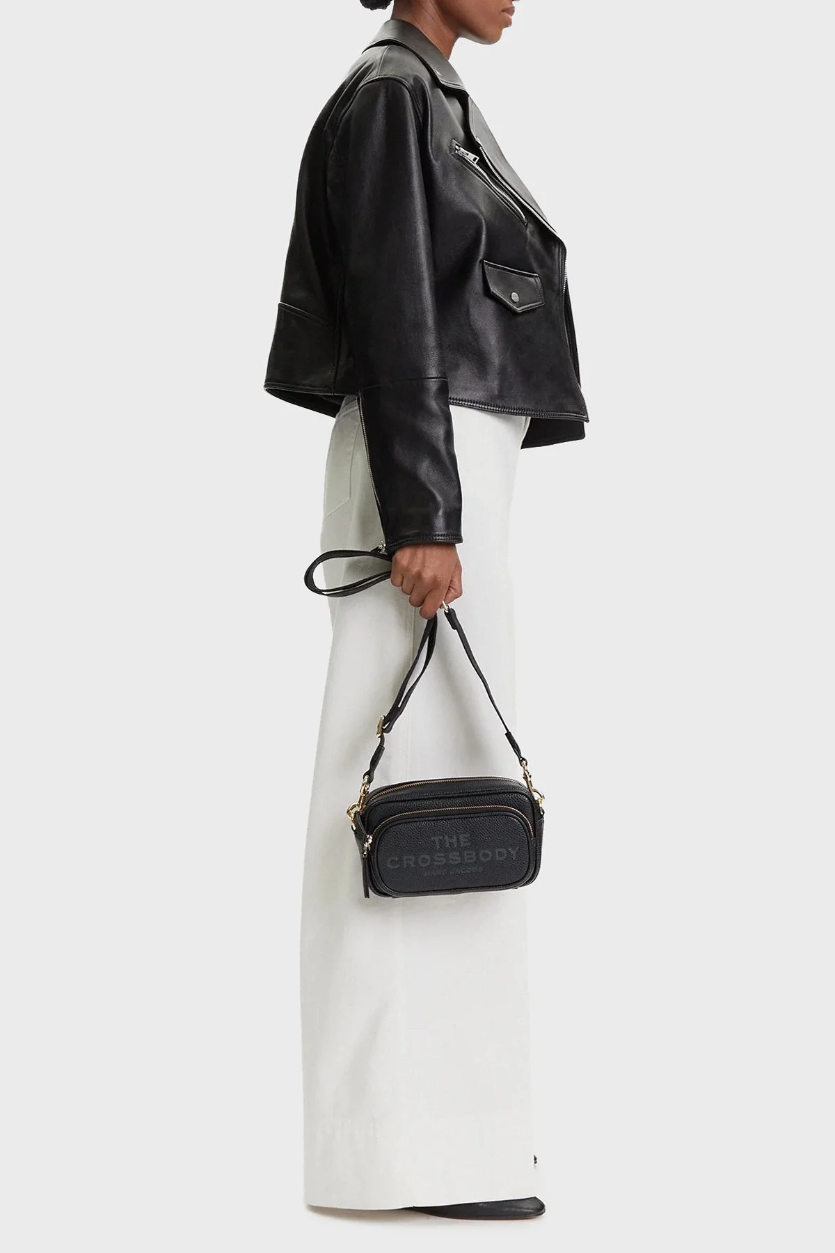 Marc Jacobs Deri Logolu Çıkarılabilir Askılı The Cross Body Kadın Çanta 2S5HCR002H02 001 SİYAH - 2