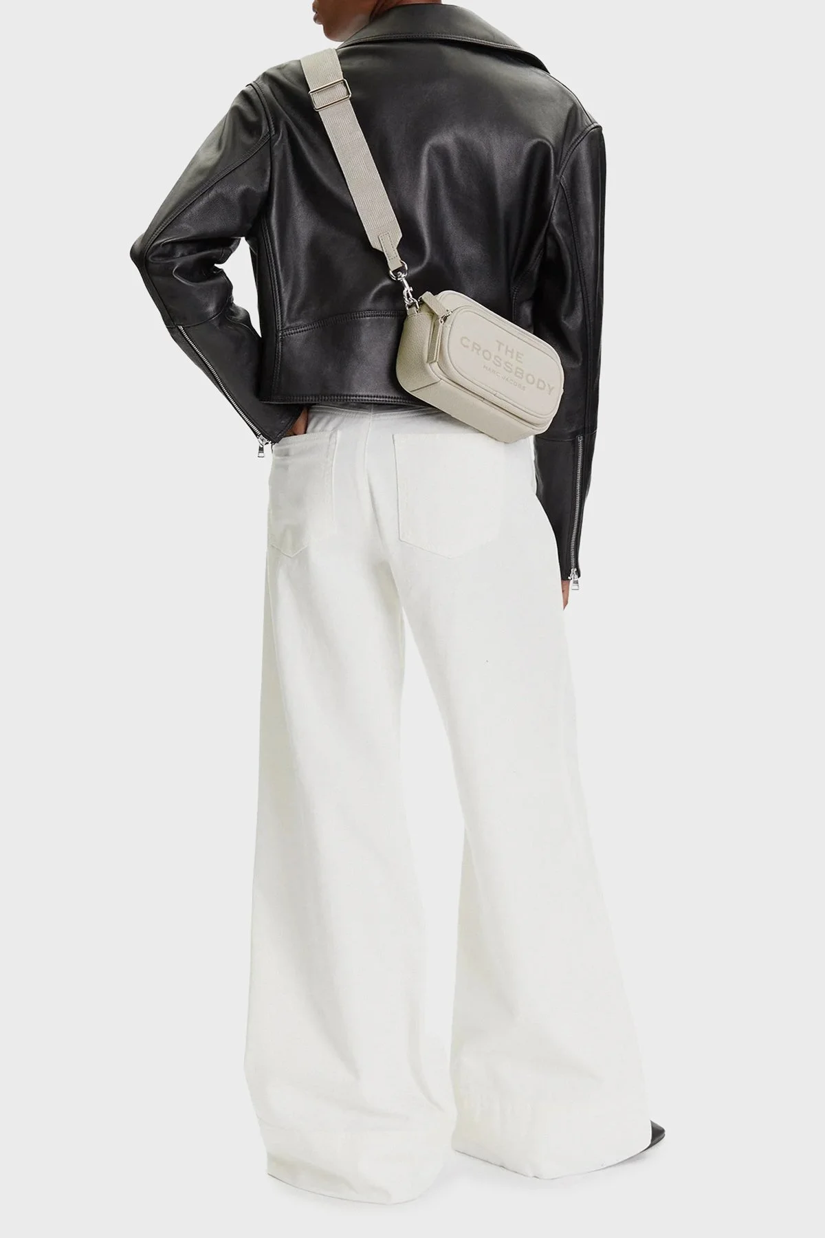Marc Jacobs Deri Logolu Çıkarılabilir Askılı The Cross Body Kadın Çanta 2S5HCR002H02 137 EKRU - 2