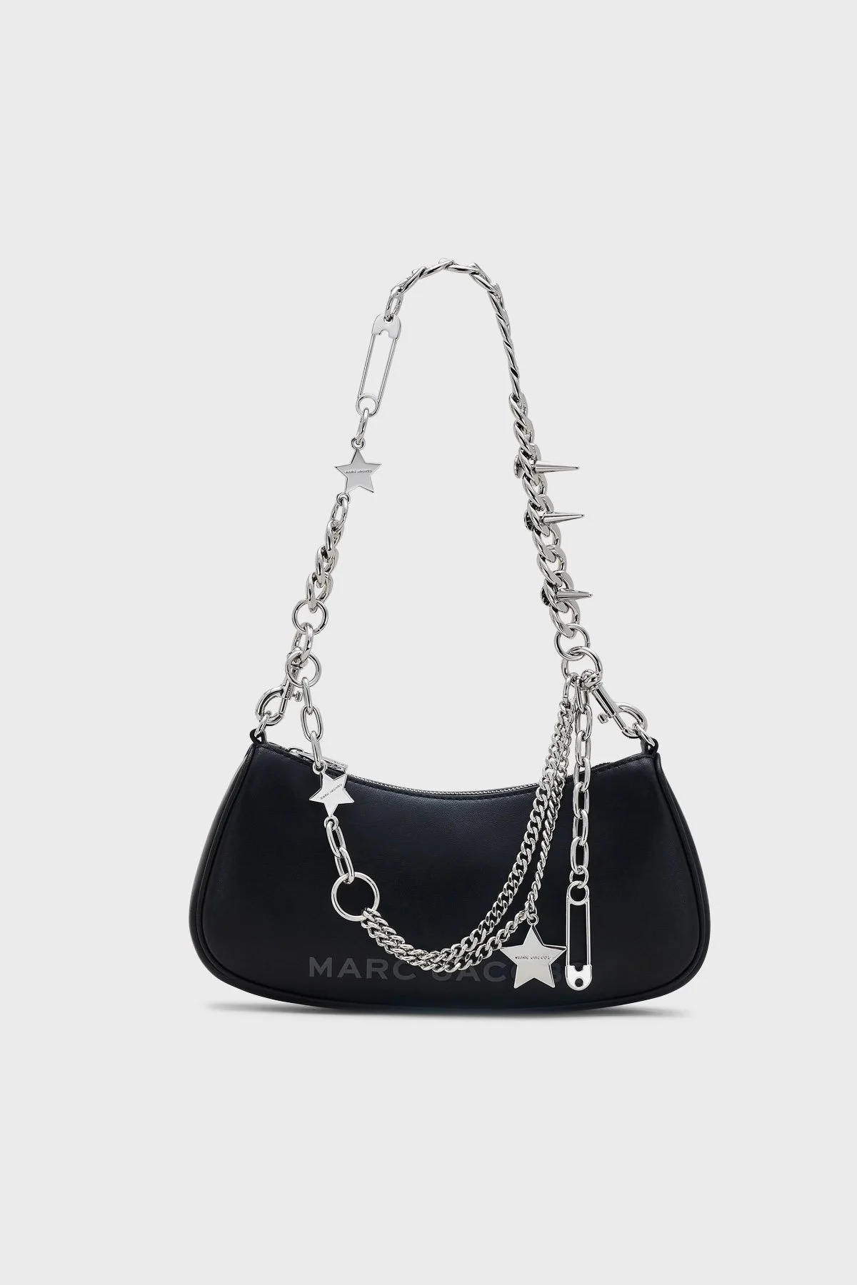 Marc Jacobs Deri Yıldız Charmlı Çıkarılabilir Askılı Mini Bayan Çanta 2R4HSH038H02 001 SİYAH - 1