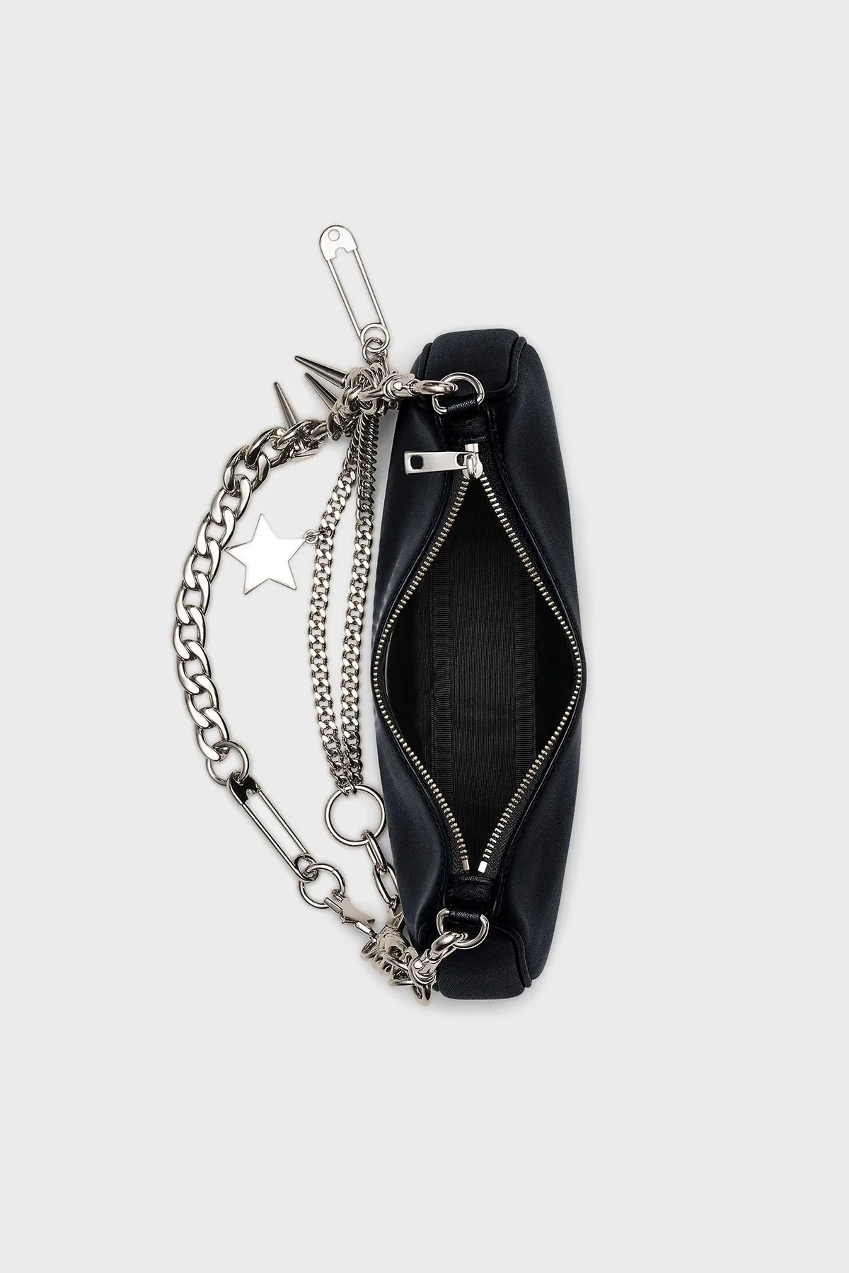 Marc Jacobs Deri Yıldız Charmlı Çıkarılabilir Askılı Mini Kadın Çanta 2R4HSH038H02 001 SİYAH - 5