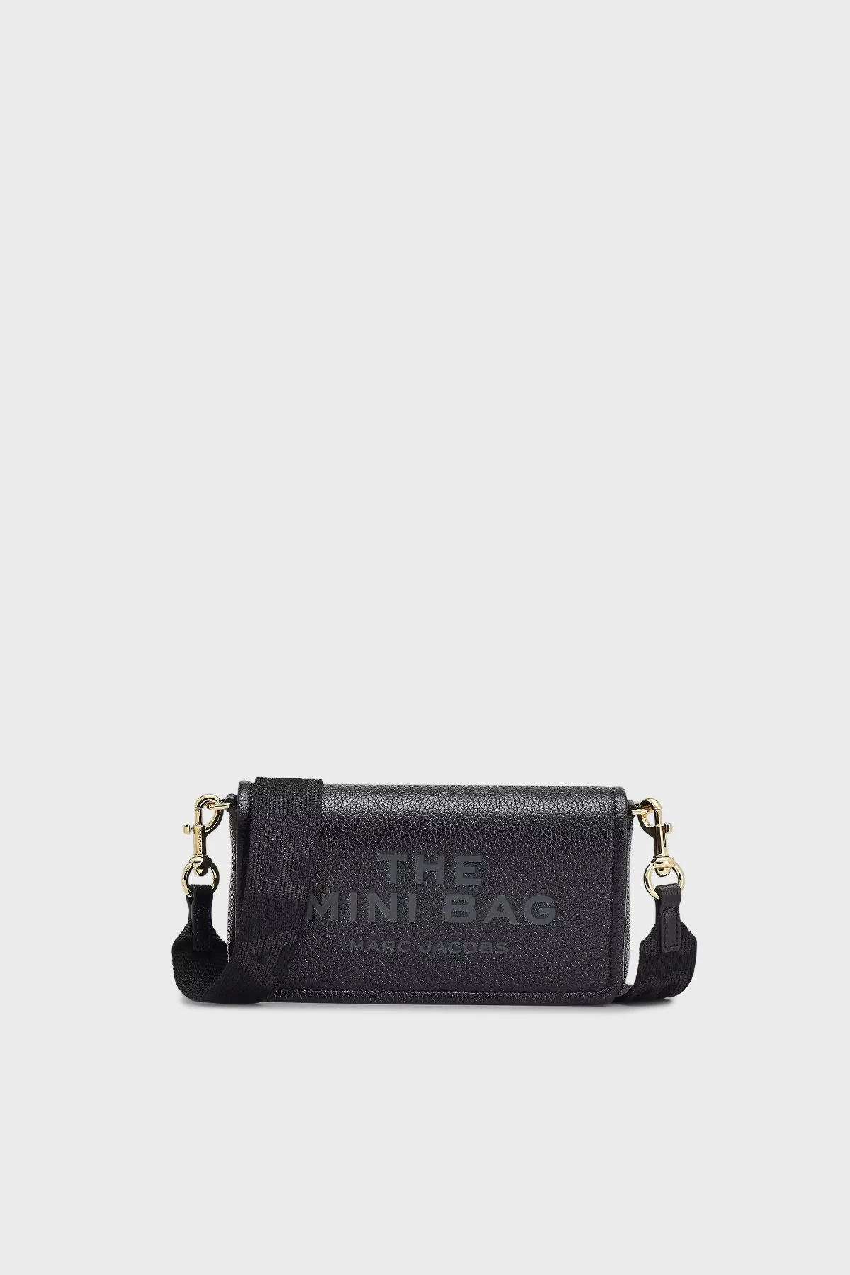 Marc Jacobs The Mini Hakiki Deri Logolu Çıkarılabilir Askılı Kadın Çanta 2S4SMN080S02 001 Siyah - 1