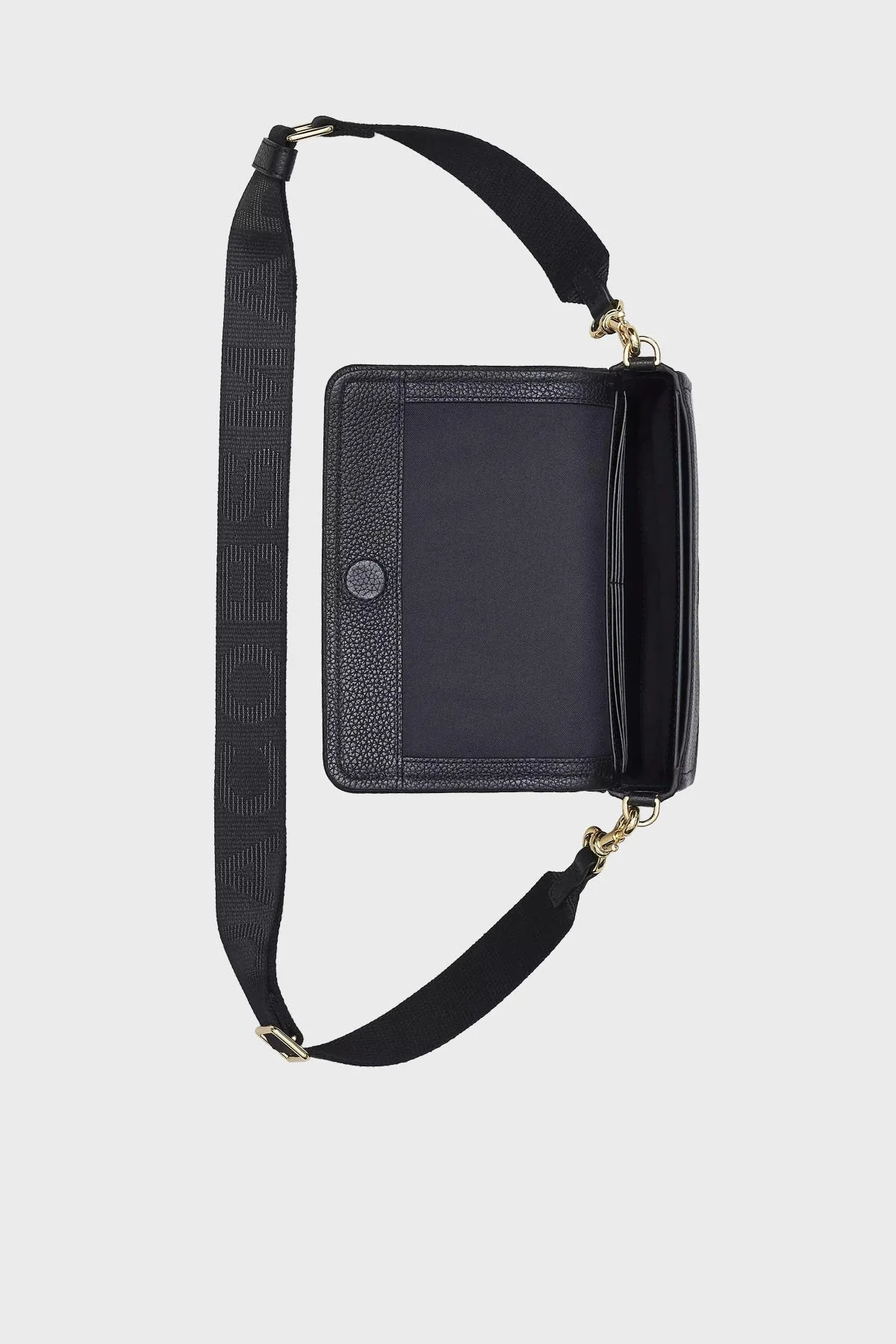 Marc Jacobs The Mini Hakiki Deri Logolu Çıkarılabilir Askılı Kadın Çanta 2S4SMN080S02 001 Siyah - 5