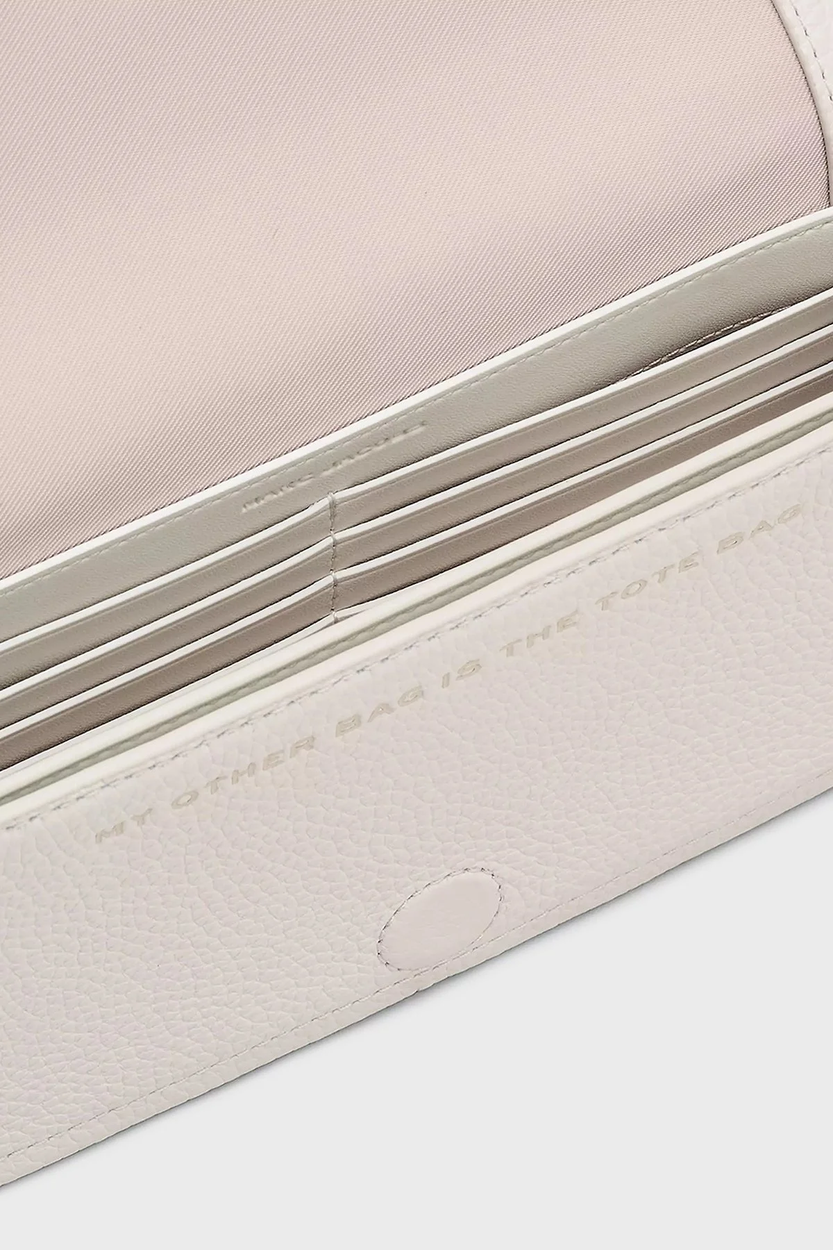 Marc Jacobs Hakiki Deri Logolu Çıkarılabilir Askılı The Mini Bayan Çanta 2S4SMN080S02 137 BEYAZ - 4