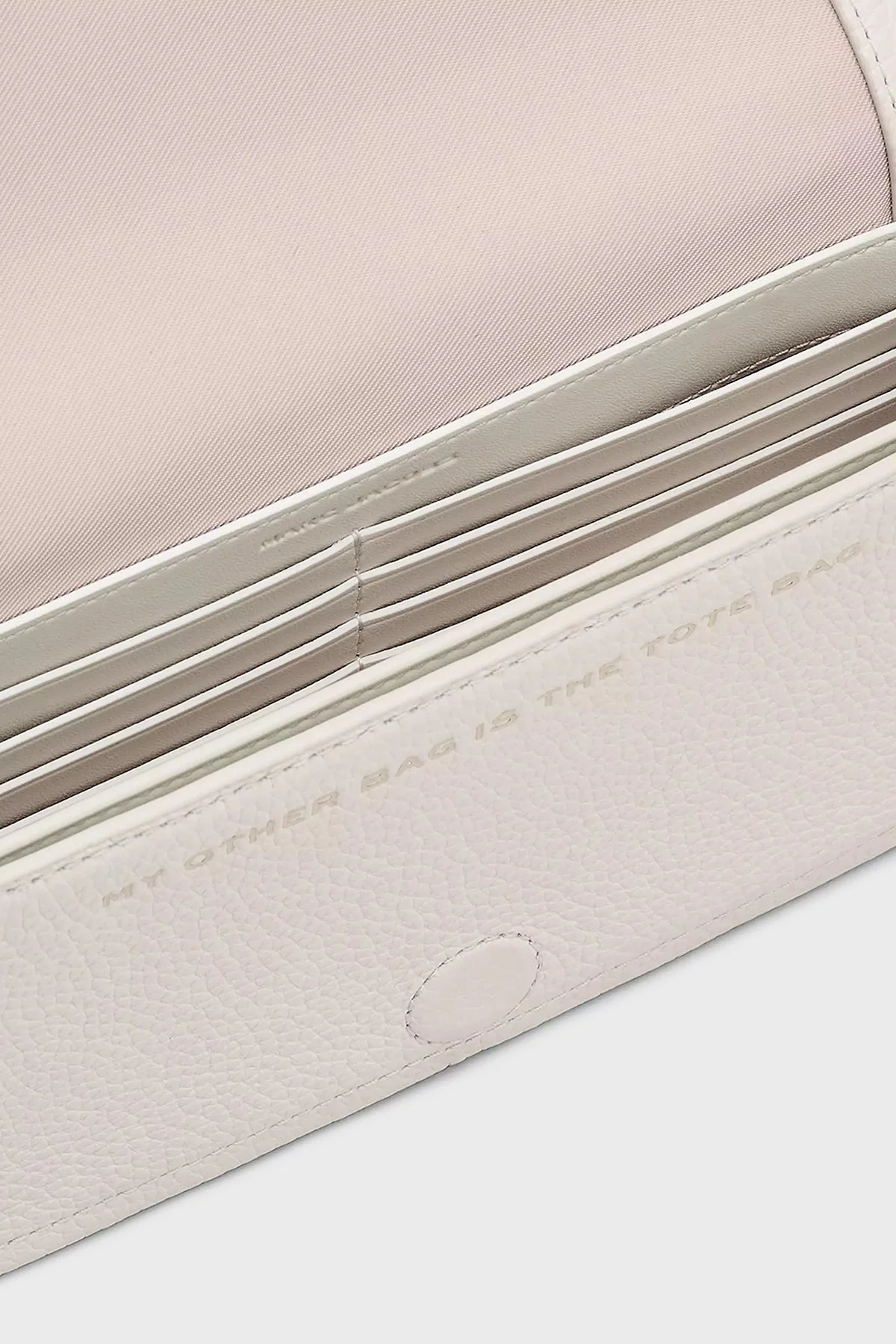 Marc Jacobs Hakiki Deri Logolu Çıkarılabilir Askılı The Mini Kadın Çanta 2S4SMN080S02 137 BEYAZ - 4
