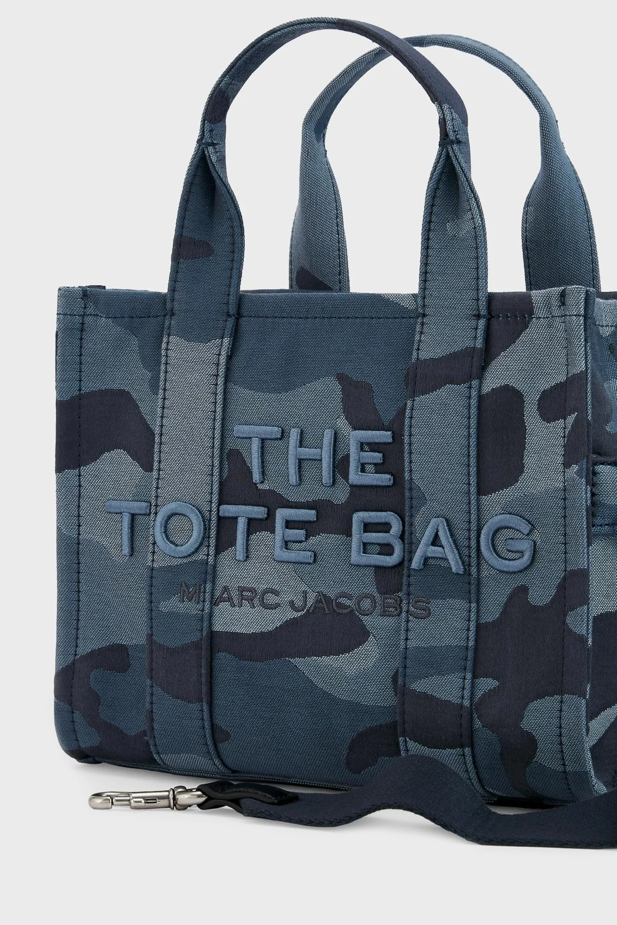 Marc Jacobs Jakarlı Logo İşlemeli Çıkarılabilir Askılı Small Tote Bayan Çanta 2S4HTT003H03 401 LACİVERT - 8