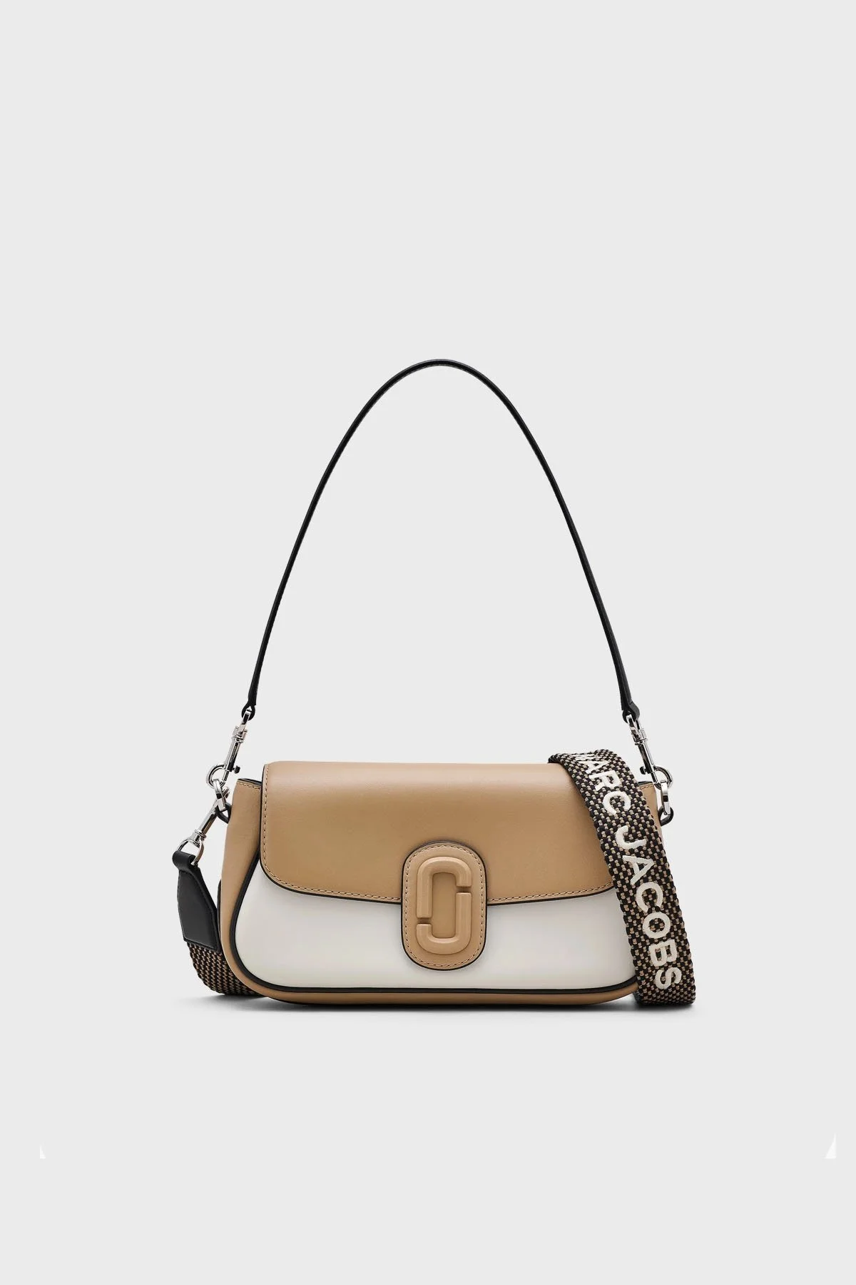 Marc Jacobs Large Hakiki Deri Logolu Çıkarılabilir Çift Askılı Bayan Çanta 2S5HSH022H02 233 CAMEL - 7