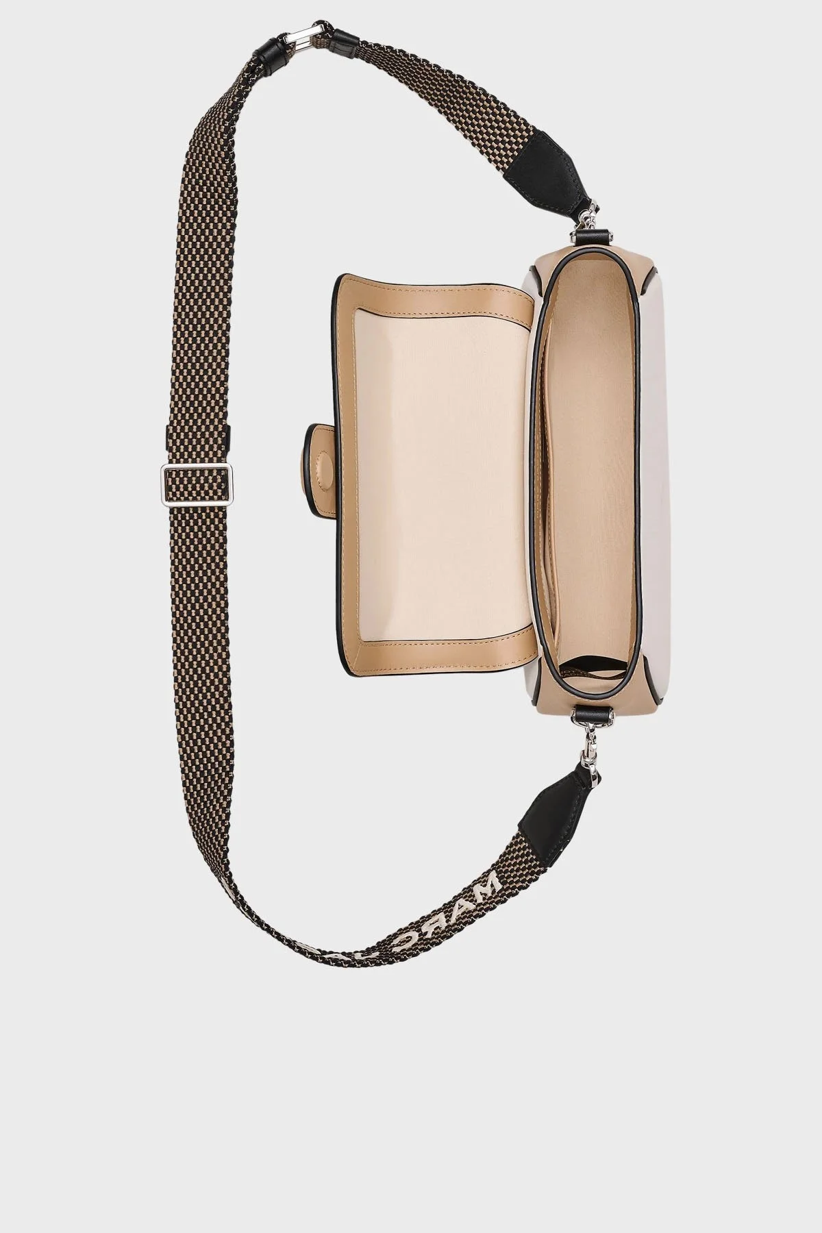 Marc Jacobs Large Hakiki Deri Logolu Çıkarılabilir Çift Askılı Bayan Çanta 2S5HSH022H02 233 CAMEL - 11