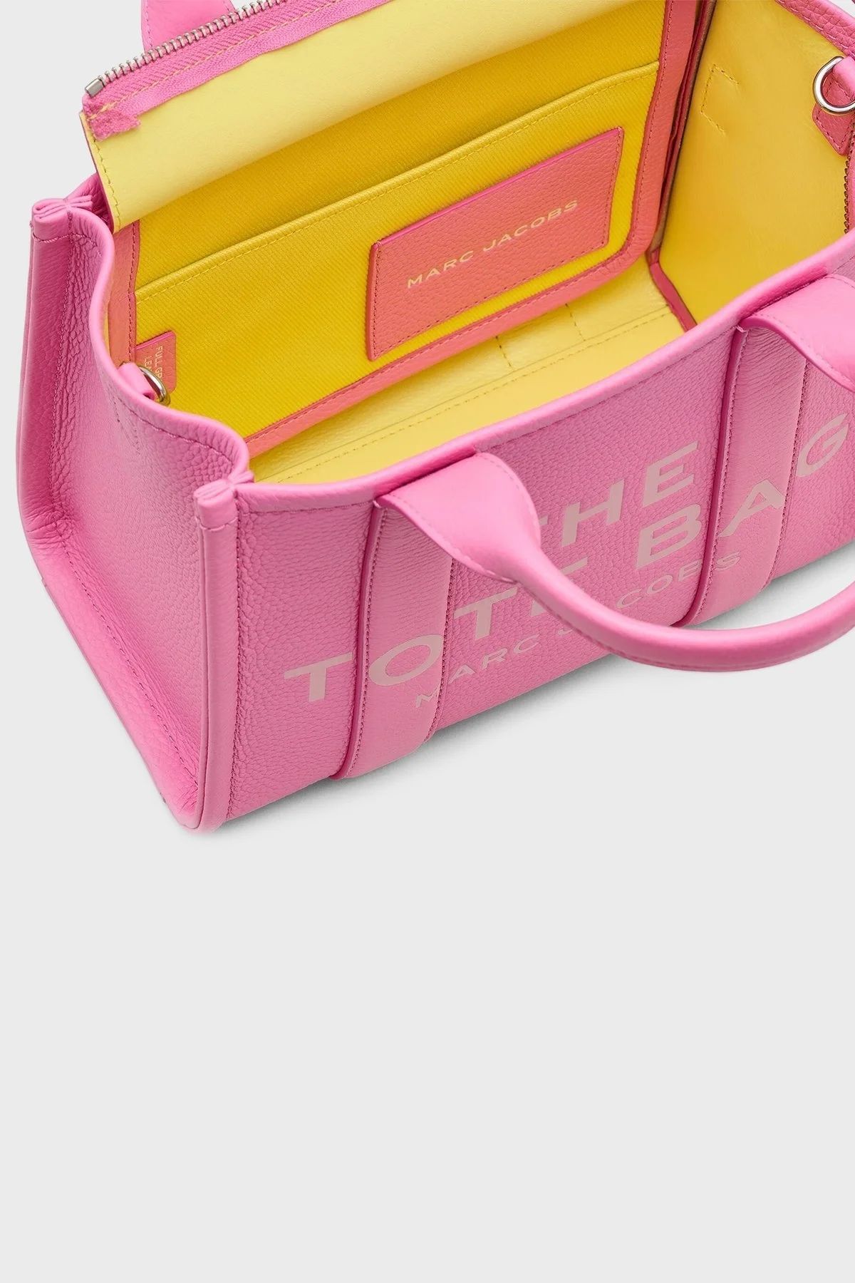Marc Jacobs The Small Tote Logolu Çıkarılabilir Askılı Bayan Çanta H009L01SP21 666 PEMBE - 10