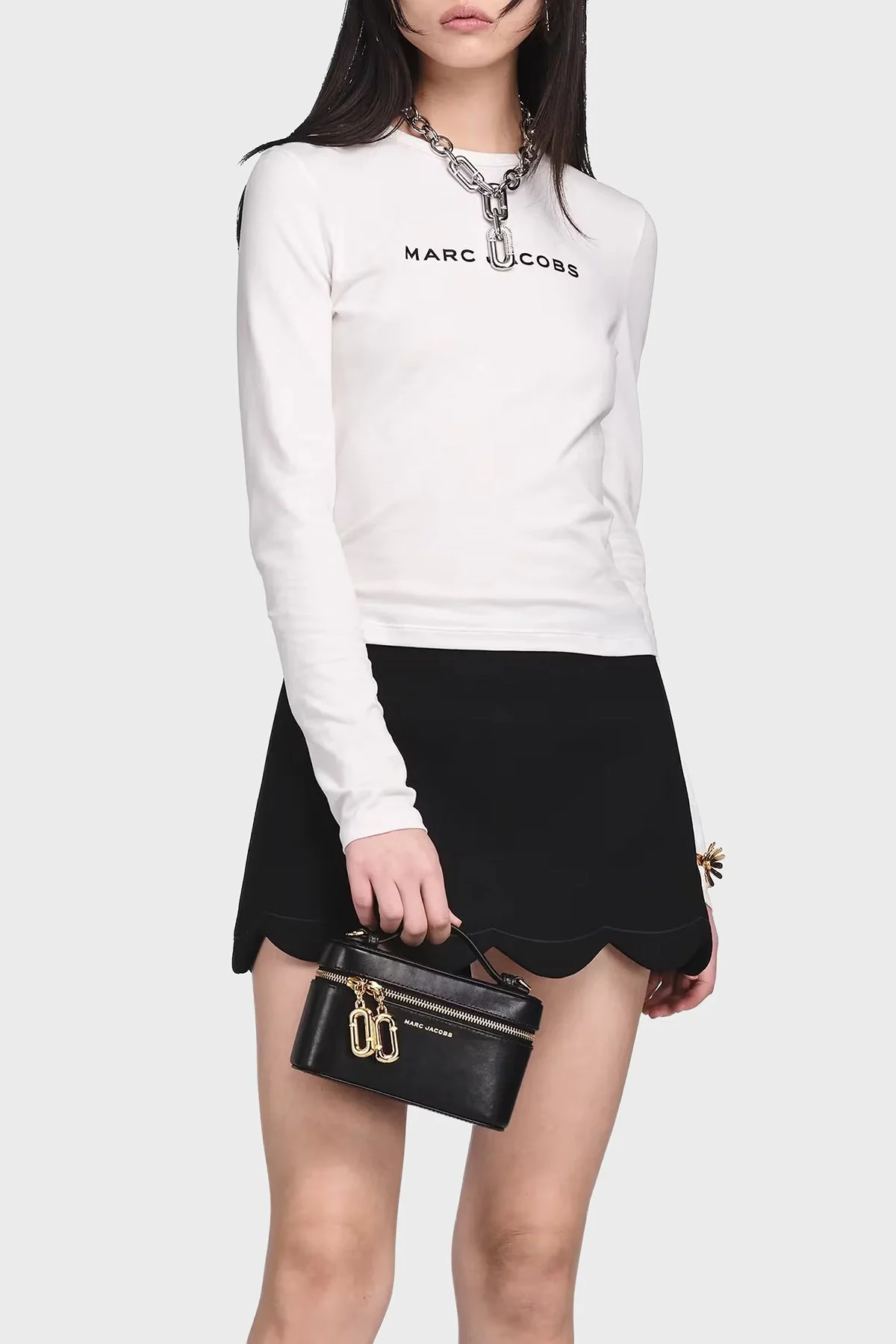 Marc Jacobs Logolu Çıkarılabilir Askılı Cross Body Kadın Çanta 2P6SMN009S01 001 Siyah - 8