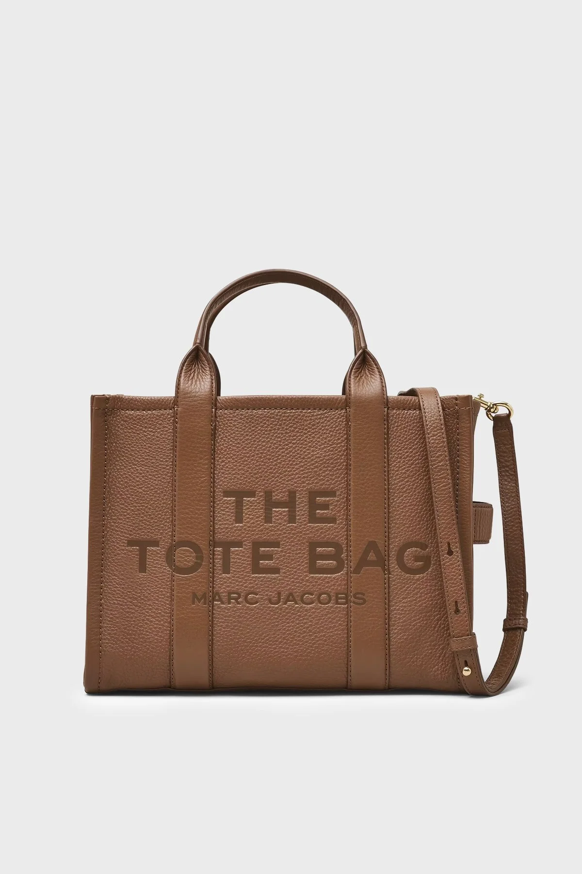 Marc Jacobs Logolu Çıkarılabilir Askılı Deri Tote Kadın Çanta H004L01PF21 212 Taba - 1