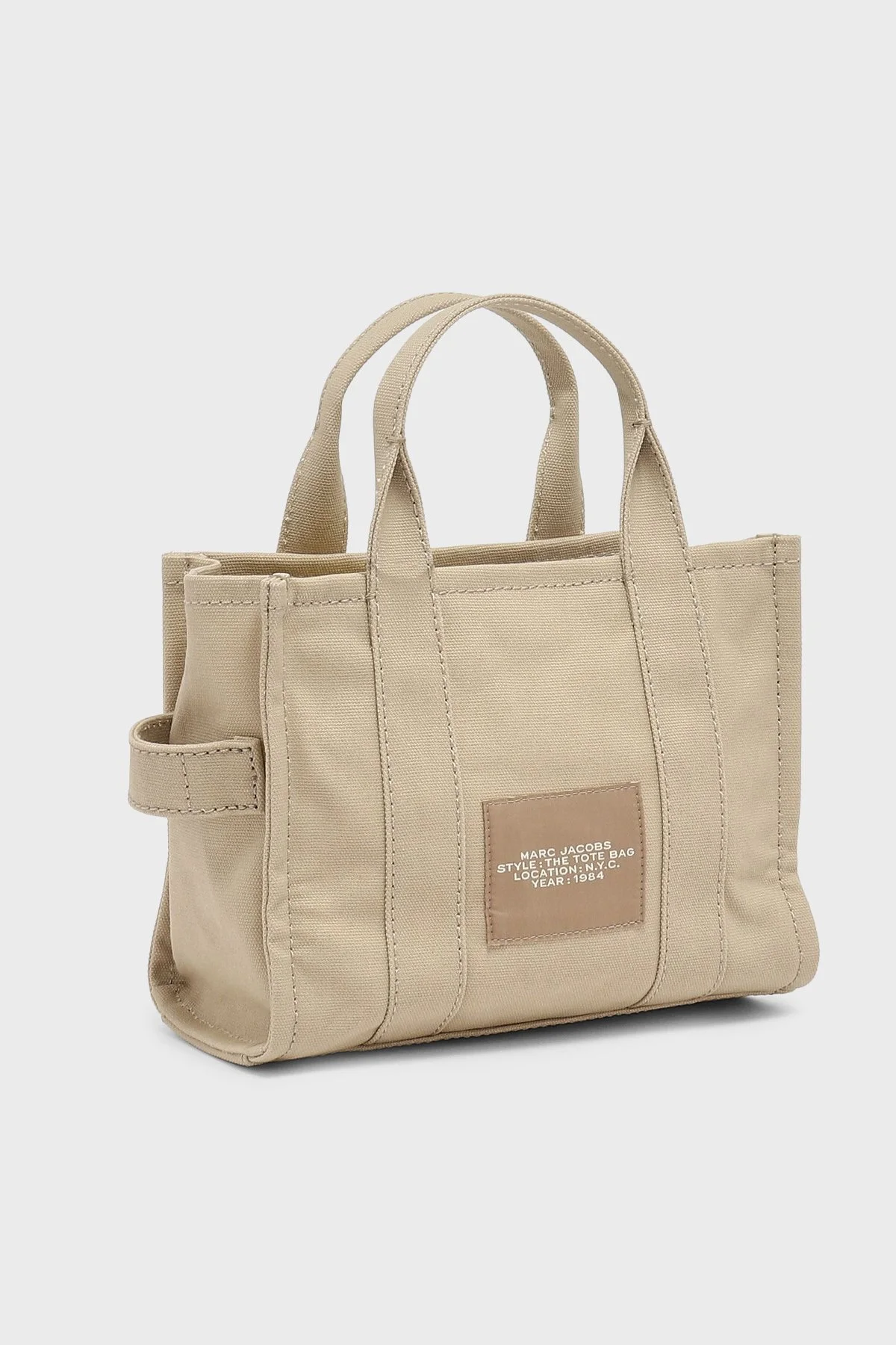 Marc Jacobs Logolu Çıkarılabilir Askılı Small Tote Kadın Çanta M0016493 260 BEJ - 3