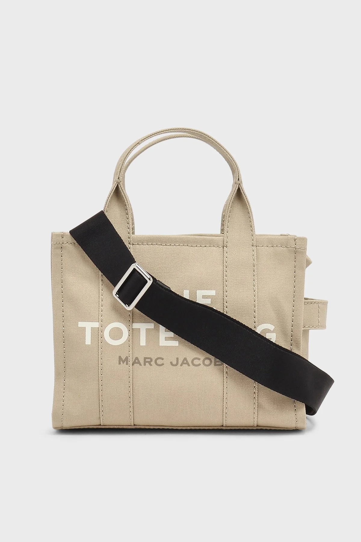 Marc Jacobs Logolu Çıkarılabilir Askılı Small Tote Kadın Çanta M0016493 260 BEJ - 4