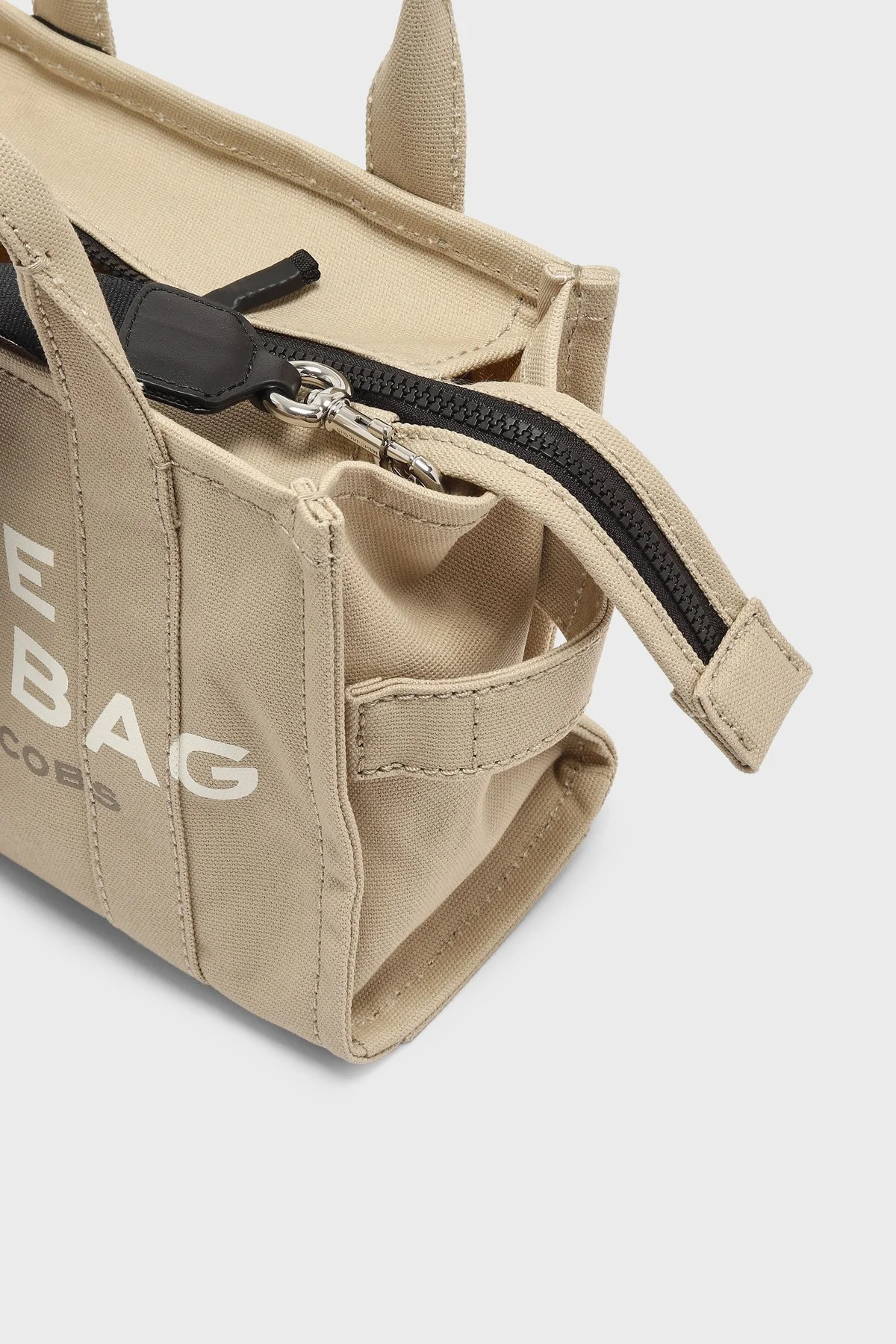 Marc Jacobs Logolu Çıkarılabilir Askılı Small Tote Kadın Çanta M0016493 260 BEJ - 6