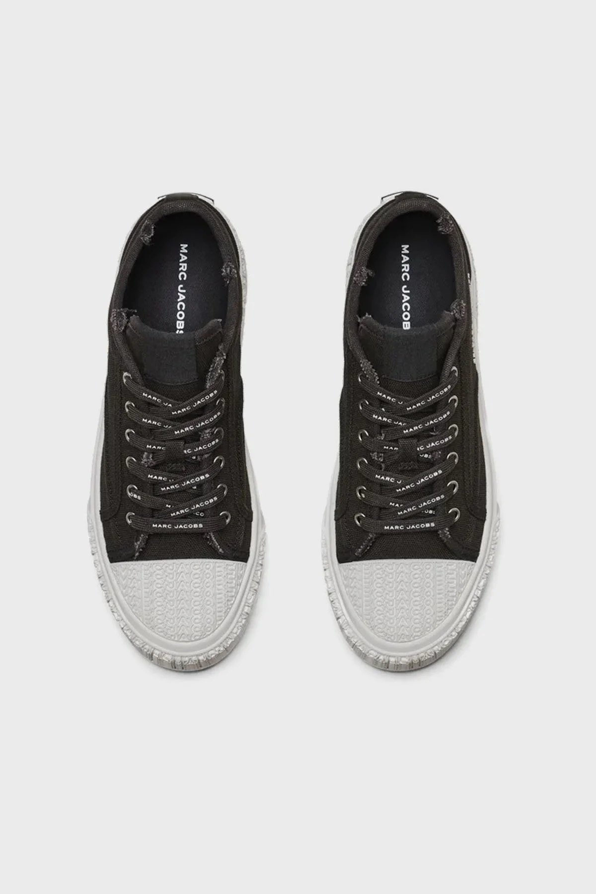 Marc Jacobs Logolu Kanvas Sneaker Kadın Ayakkabı 2S4FSN023F14 001 SİYAH - 3